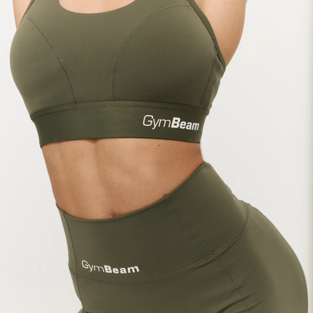 GymBeam Sutien sport Combat Olive Grey · záber 3
