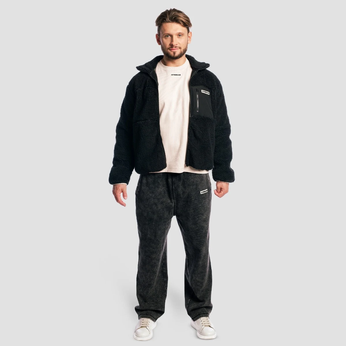 GymBeam Sherpa Jacket Black · záber 5