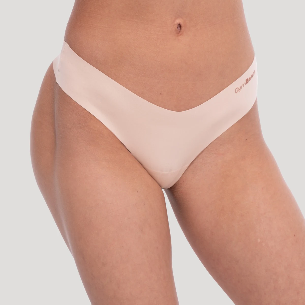 GymBeam Chiloți fără cusături Comfy 3Pack Beige · záber 4