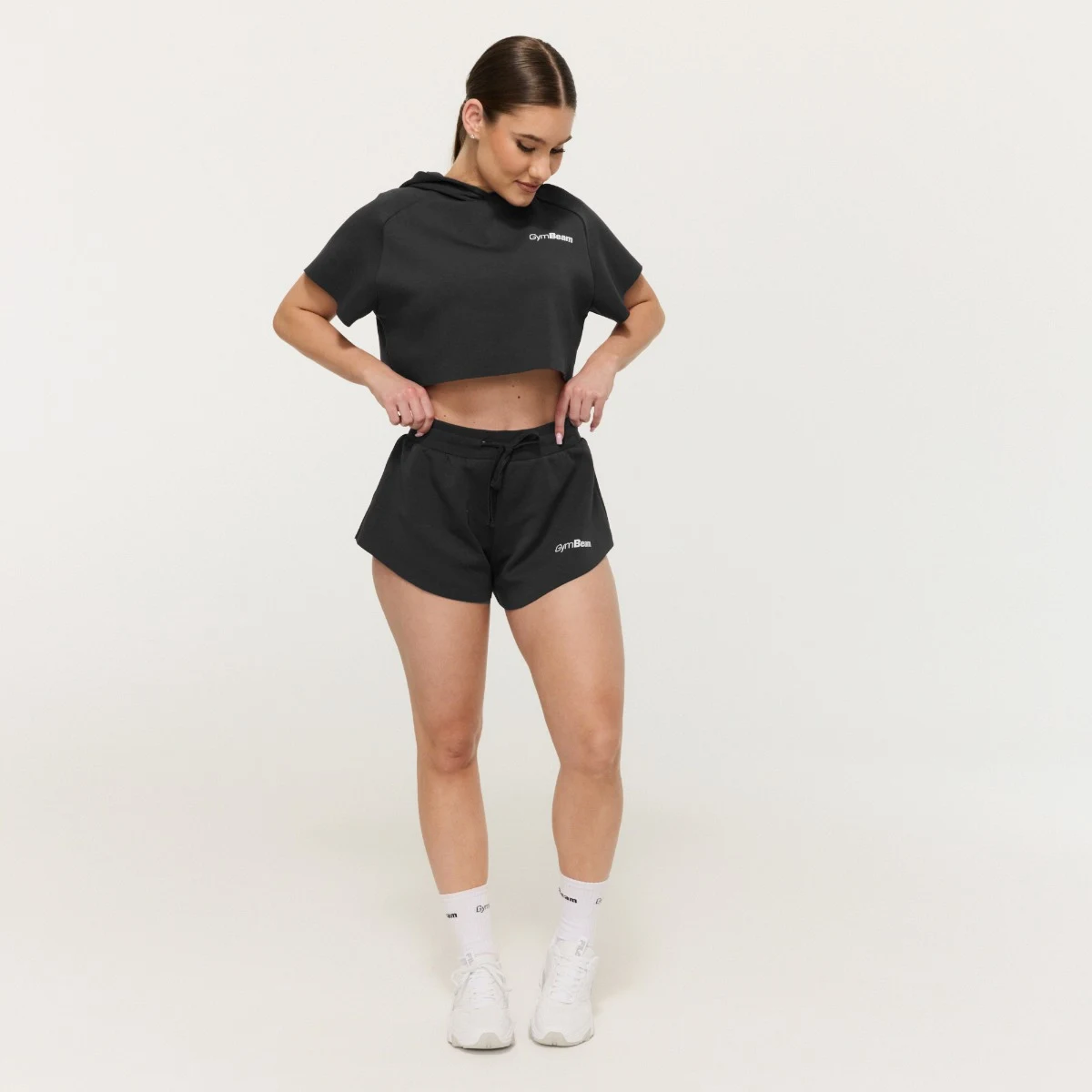 GymBeam Pantaloni scurți pentru femei Relay Black · záber 3