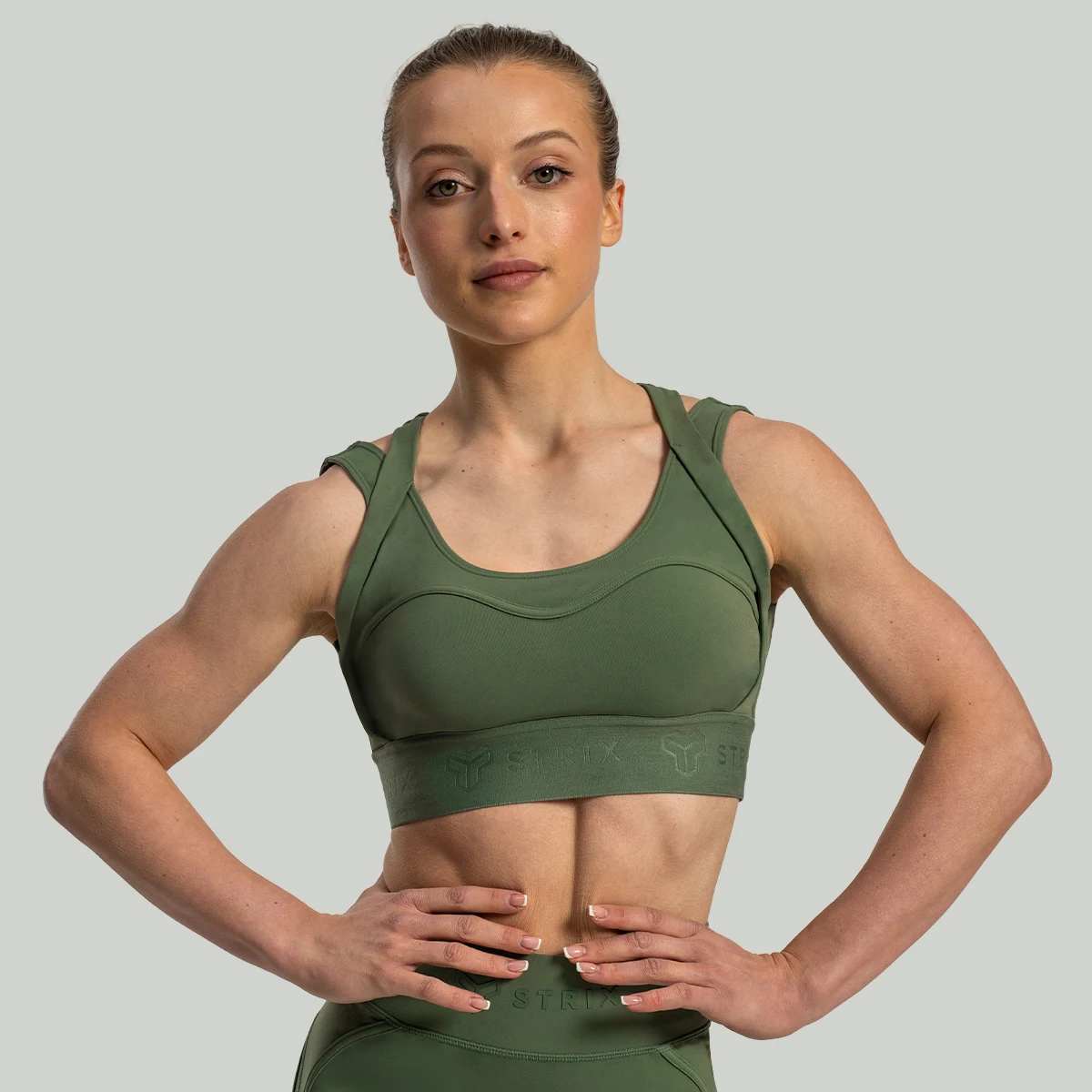 STRIX Sutien sport Lunar Cedar Green · záber 4