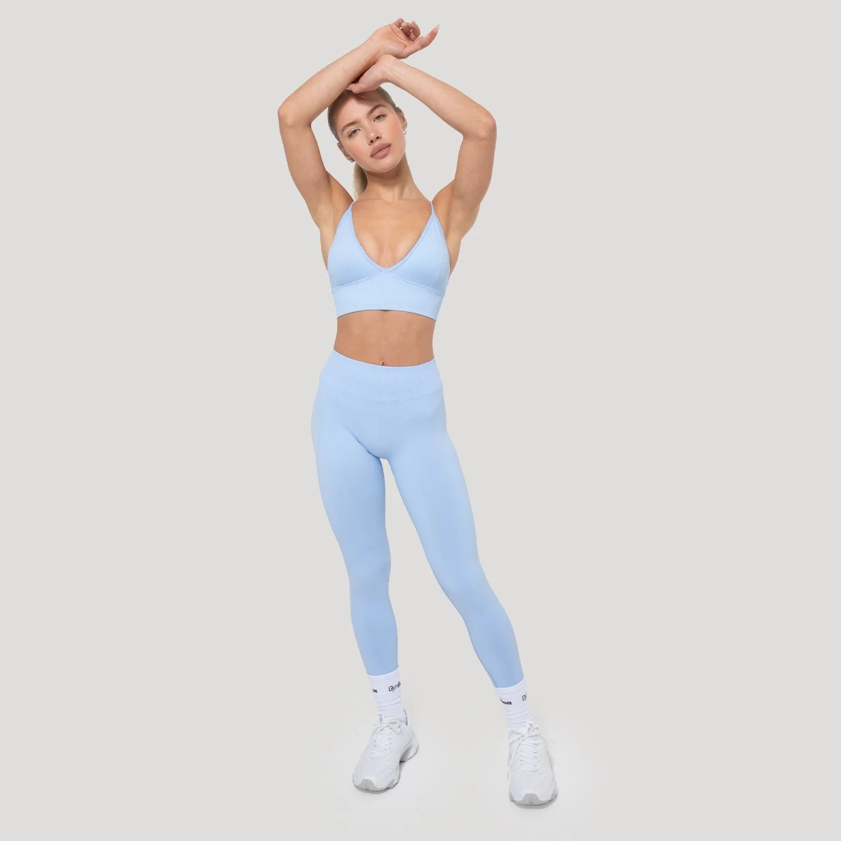 GymBeam Colanți pentru femei Luma Baby Blue · záber 5