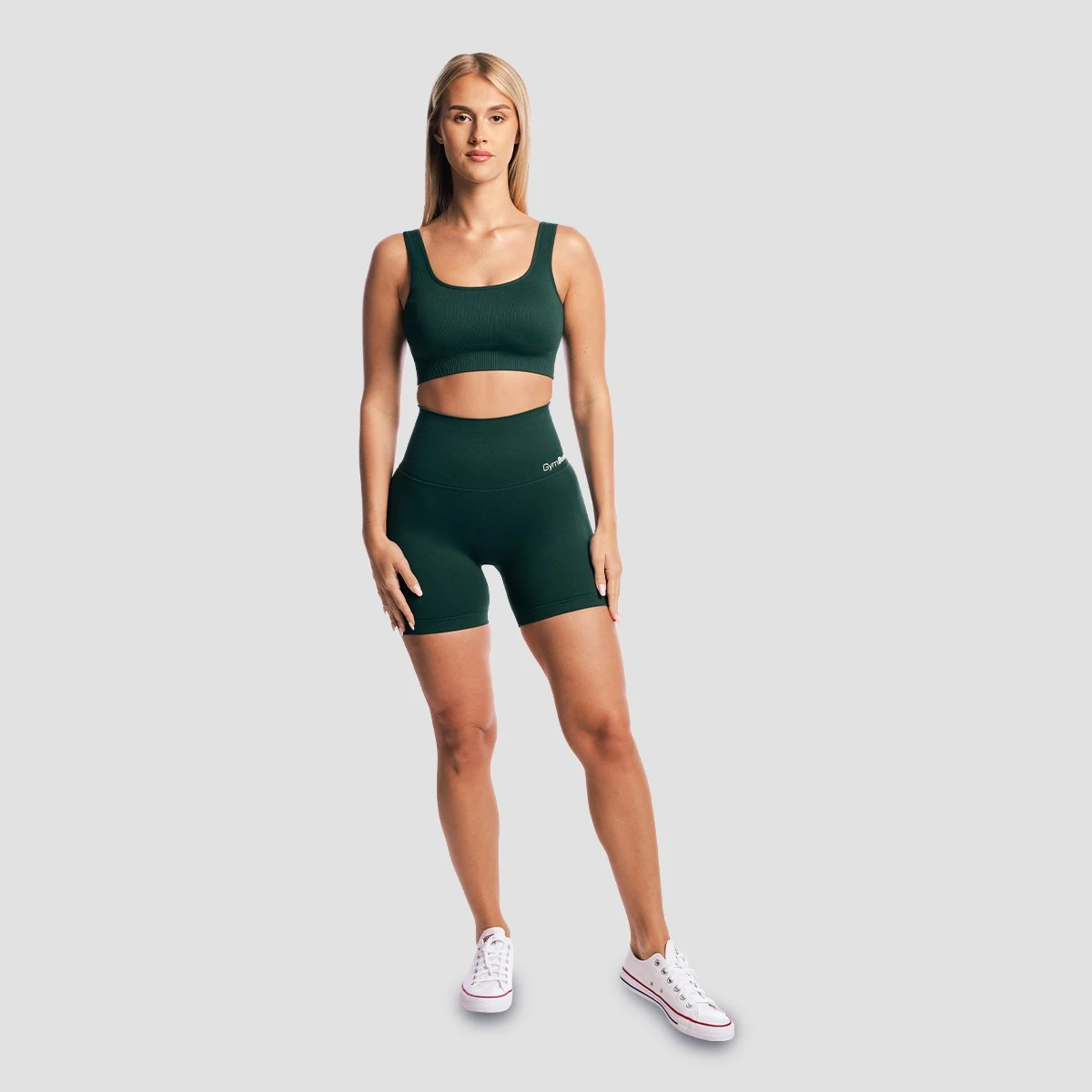 GymBeam Pantaloni scurți pentru femei GymBabe Forest · záber 5