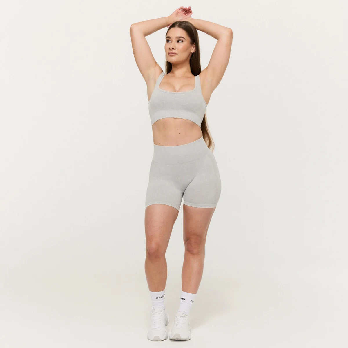 GymBeam Sutien sport Lift Seamless Grey · záber 5