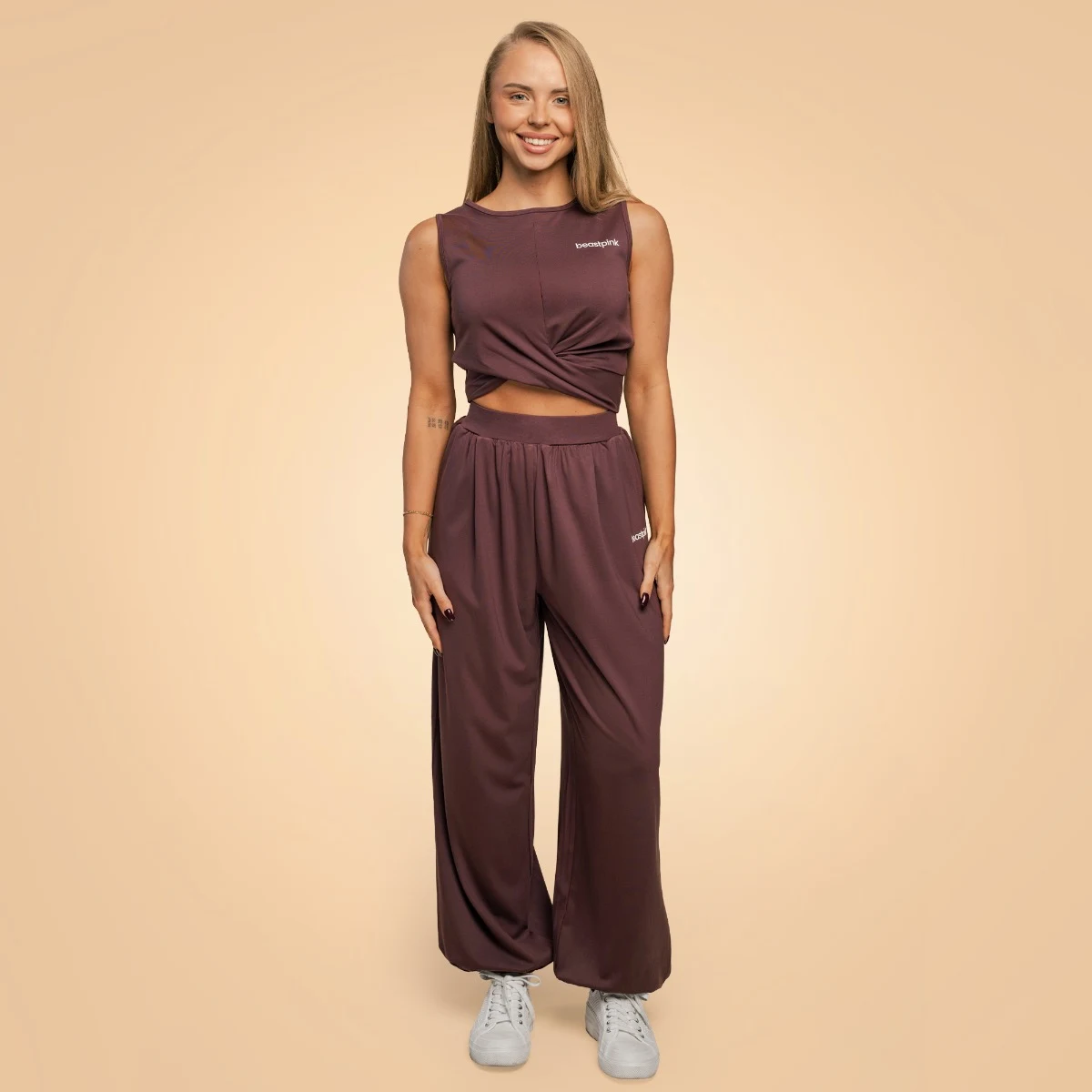 BeastPink Top pentru femei Cropped Breeze Mulberry · záber 5