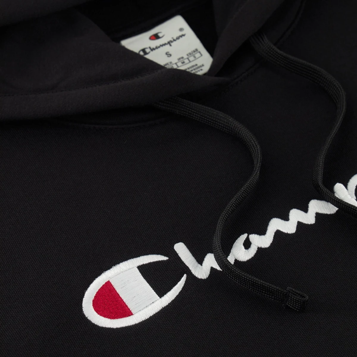 Champion Hanorac pentru femei Big Logo Slim Fit Black · záber 3