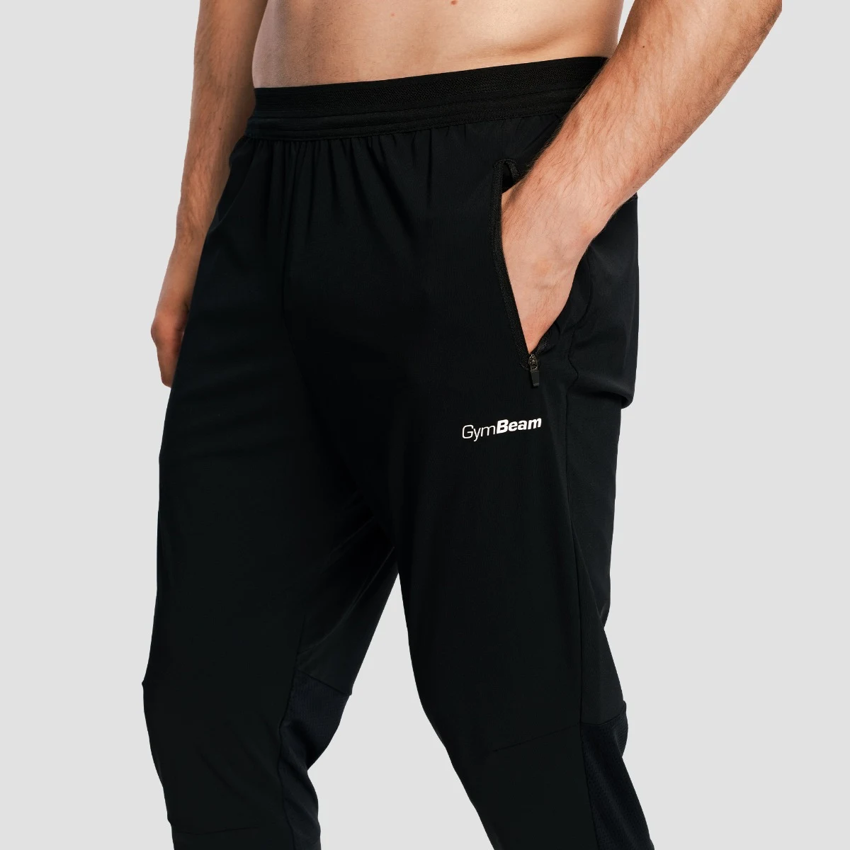 GymBeam Pantaloni de alergare pentru bărbați Pulse X Black · záber 2