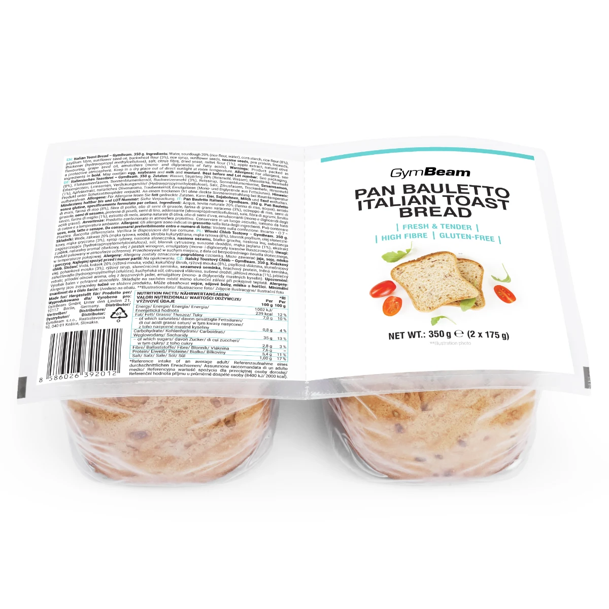 GymBeam Pâine toast italiană · záber 1