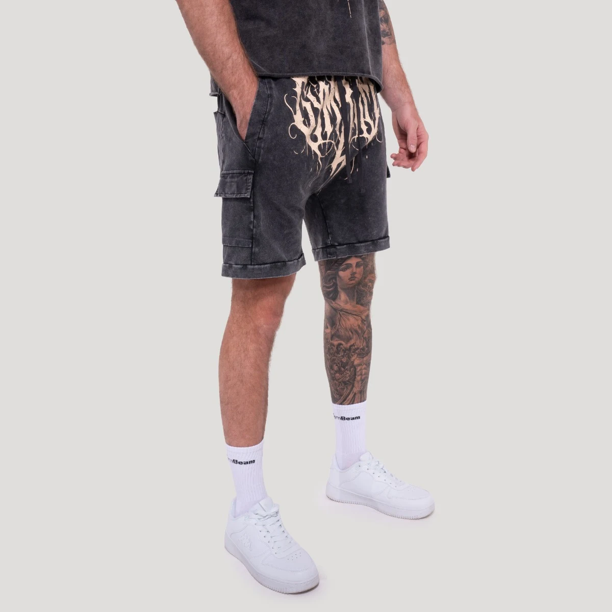 GymBeam Abyss Shorts Charcoal · záber 3
