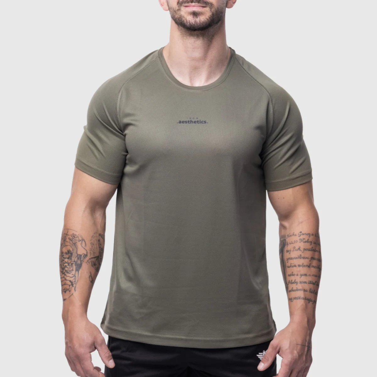 Tricou sport bărbați Iron Aesthetics Training, verde · záber 1