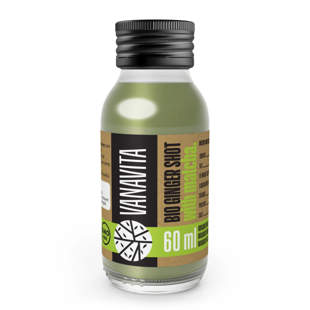 VanaVita BIO Ginger shot with matcha · záber 2