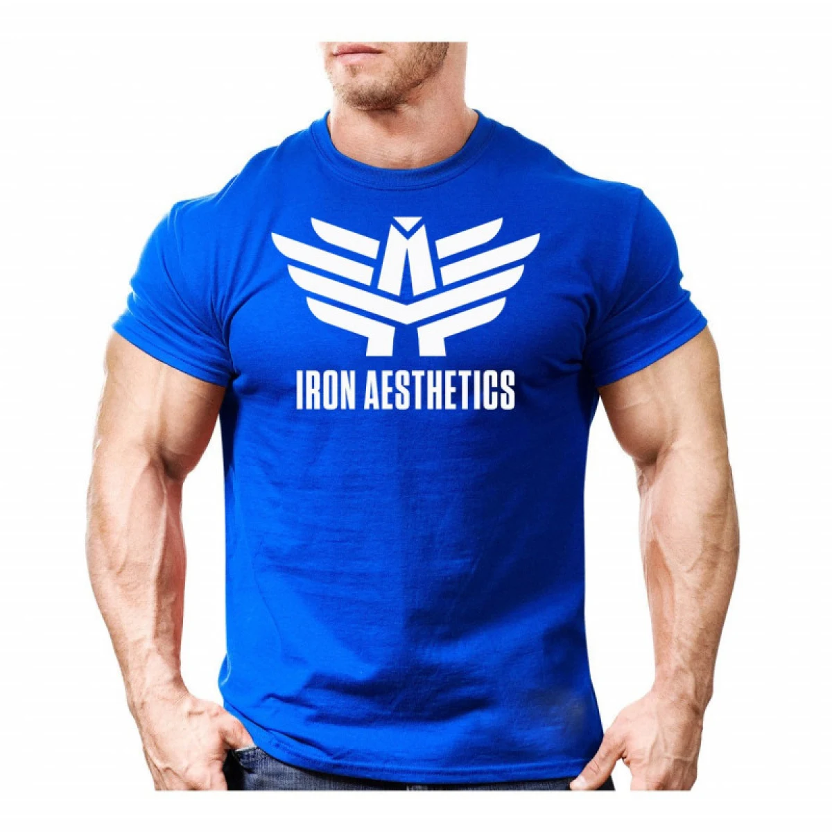 Tricou Ultrasoft Iron Aesthetics, albastru · záber 1