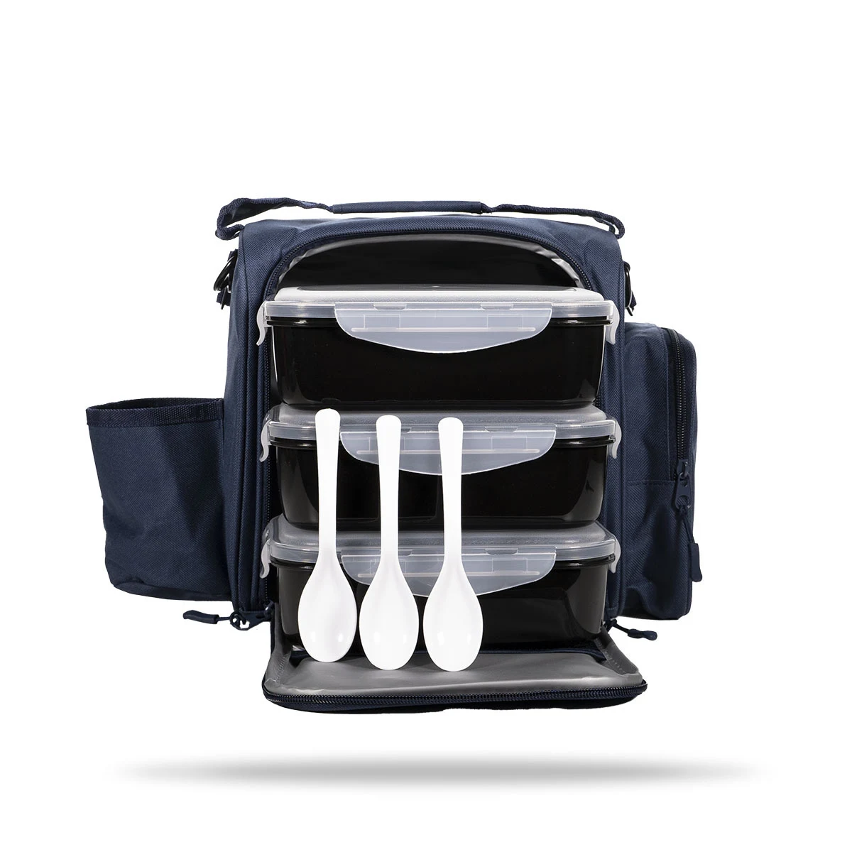 GymBeam Geantă pentru alimente FIT Prep Navy Blue · záber 11