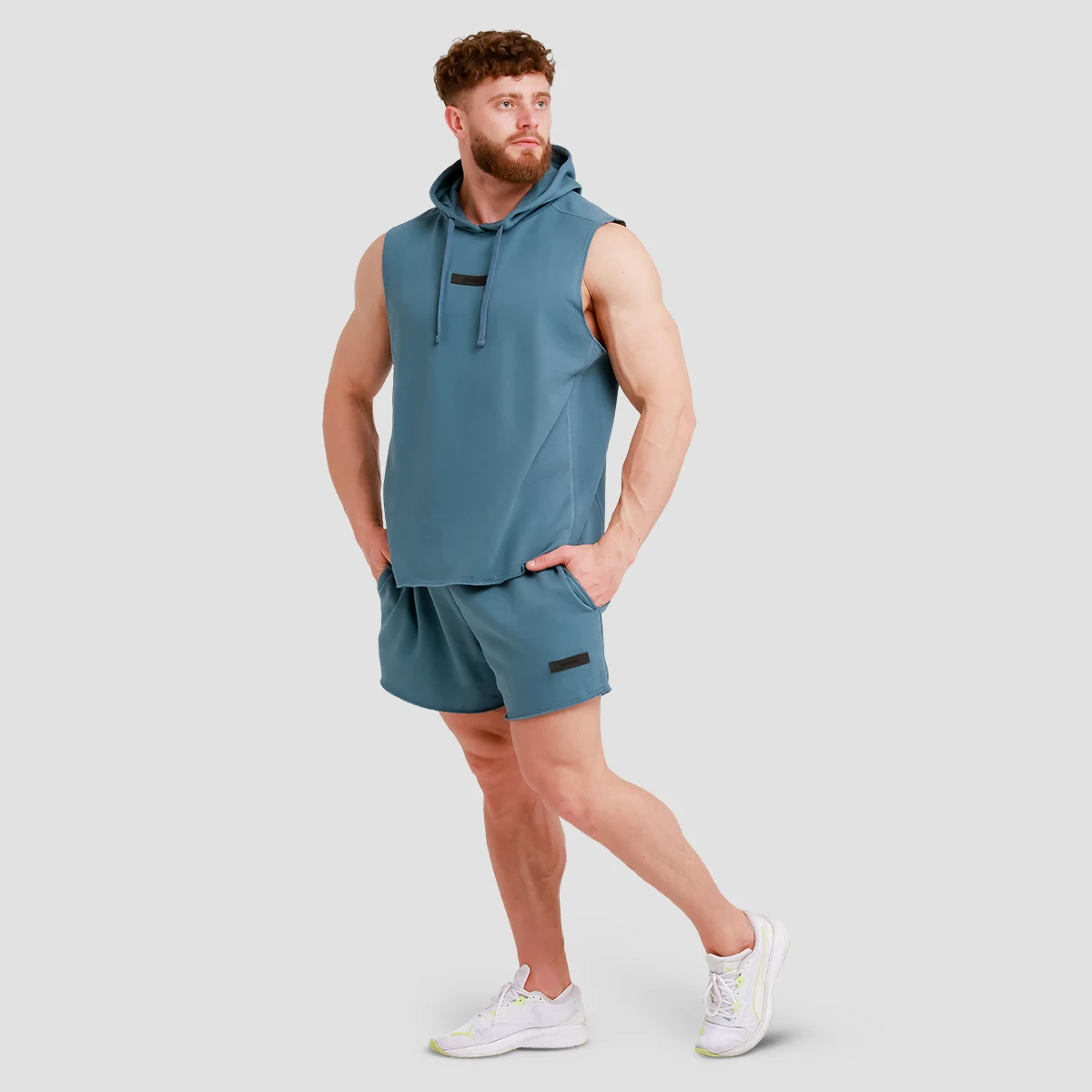GymBeam Men‘s Unity Vest Blue · záber 5