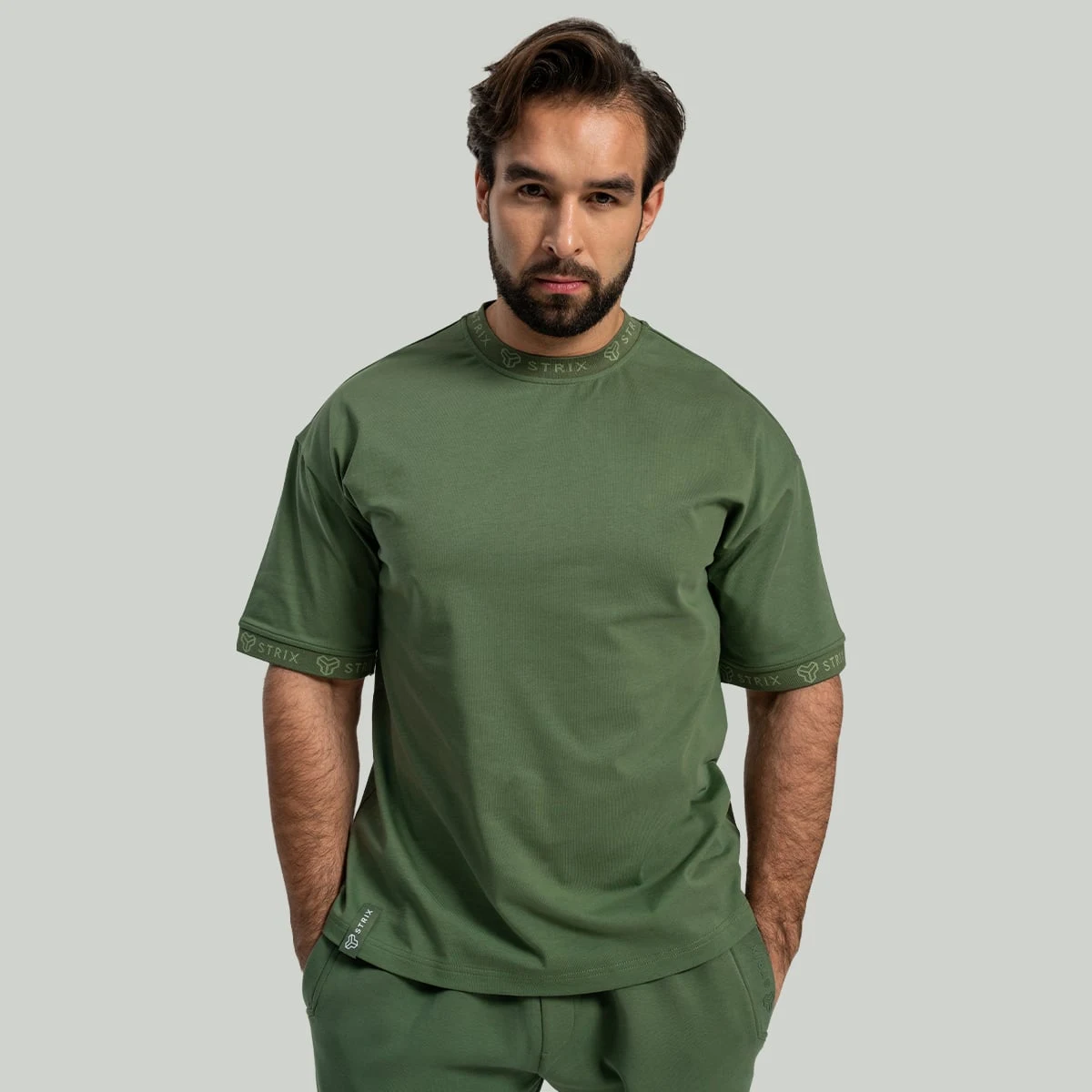 STRIX Tricou Oversized Heavy Cedar Green · záber 1