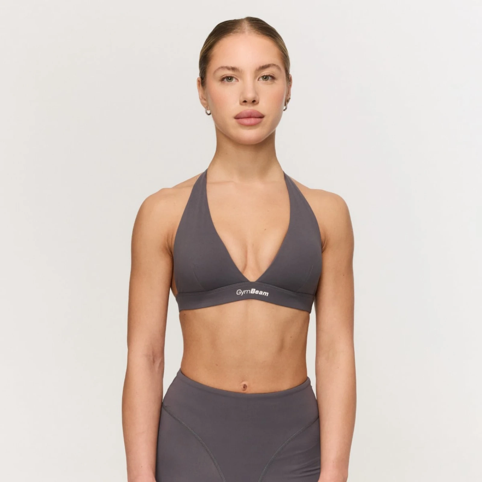 GymBeam Sutien sport Fierce Halter Grey · záber 1