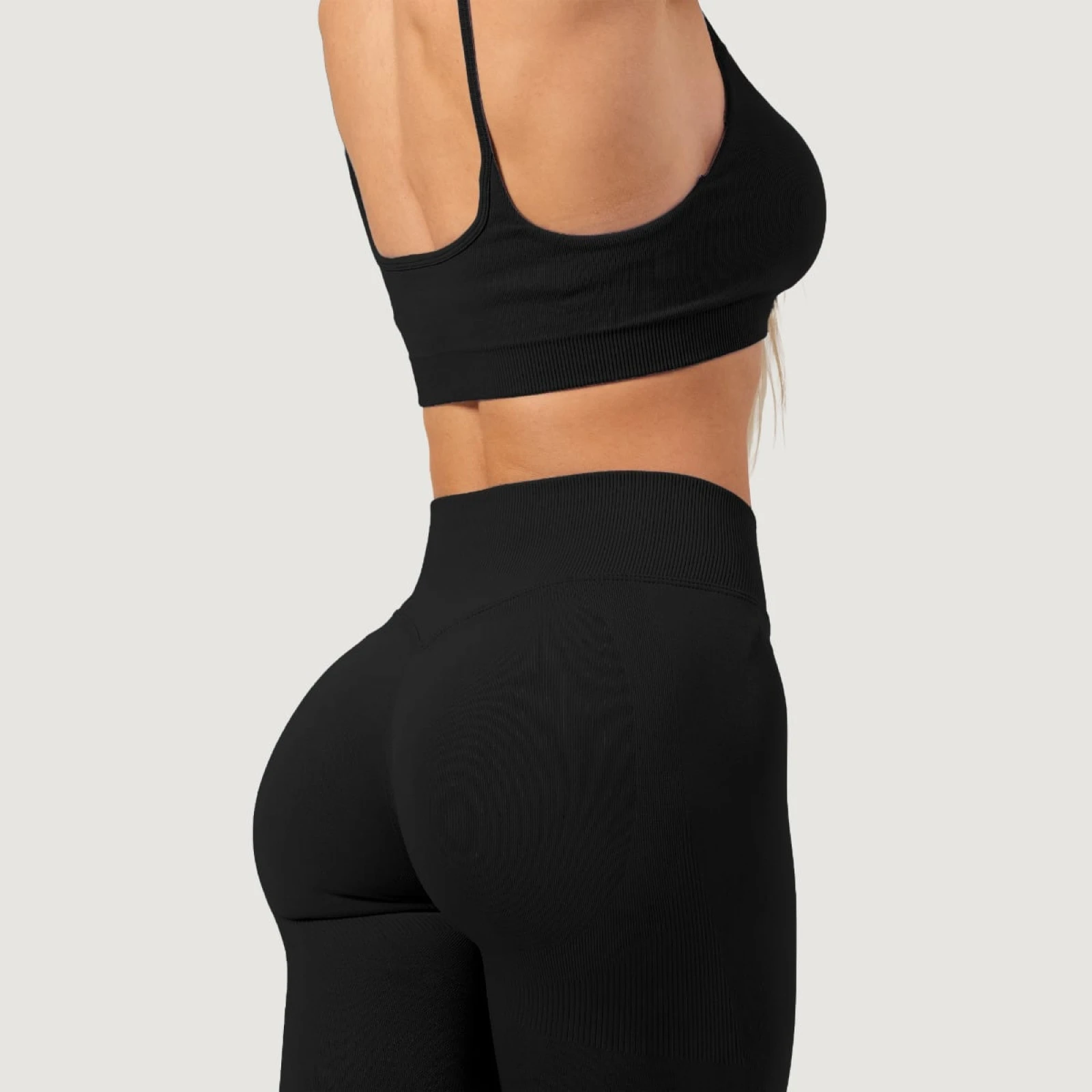 GymBeam Colanți fără cusături pentru femei NEO Black · záber 4