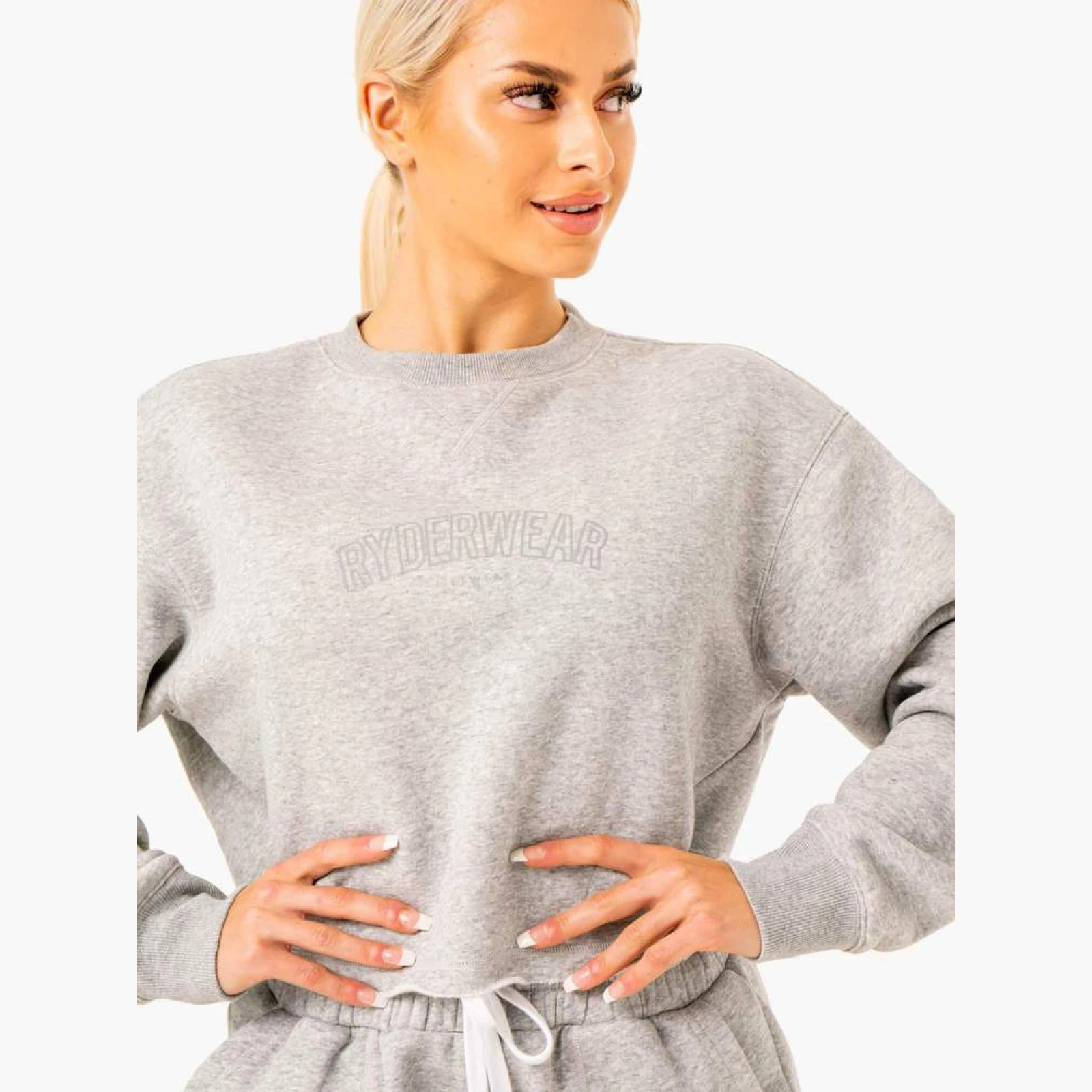 Hanorac pentru femei Ultimate Fleece Grey - Ryderwear · záber 4