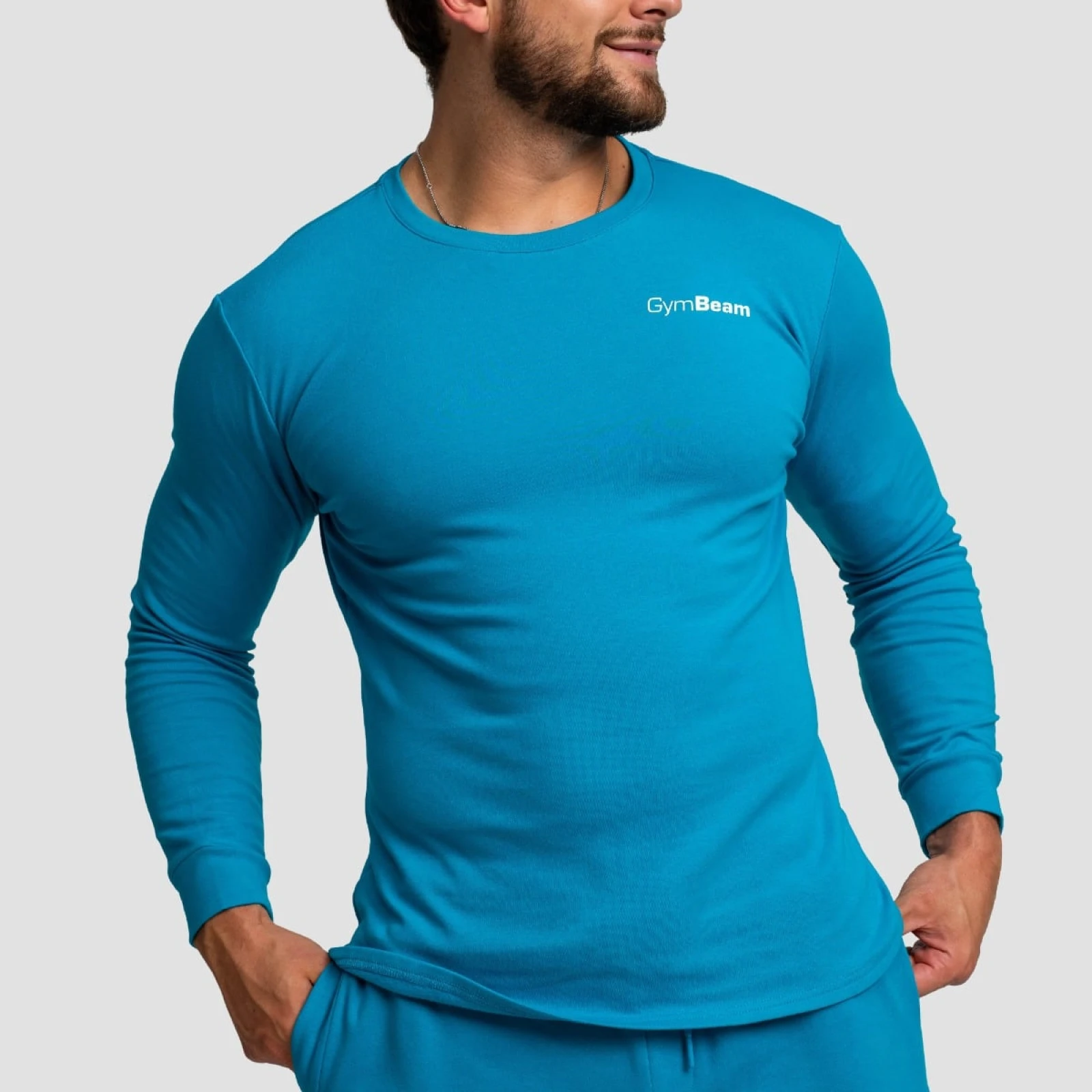 GymBeam Hanorac Limitless Aquamarine · záber 2