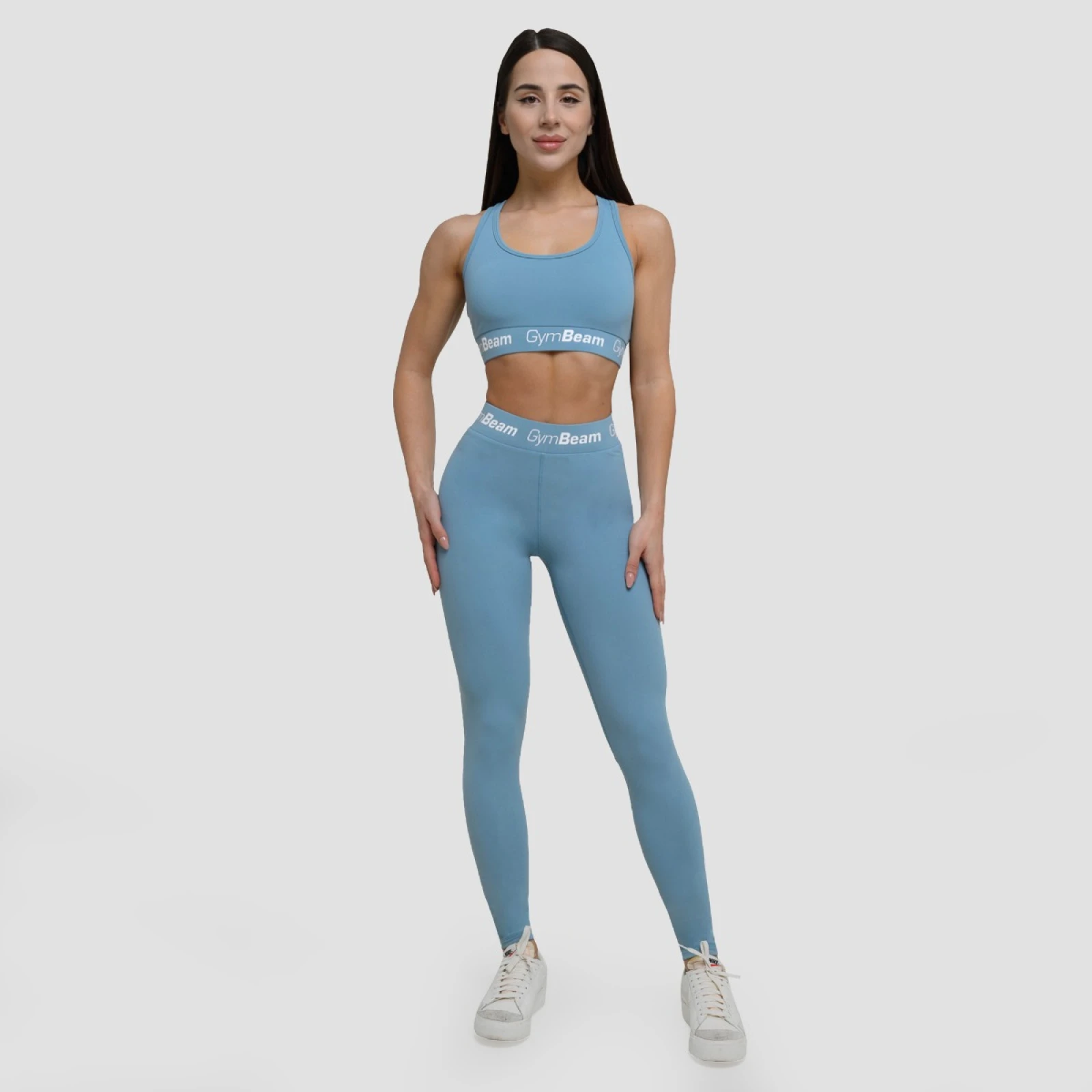 GymBeam Colanți pentru femei Simple Steel Grey · záber 5