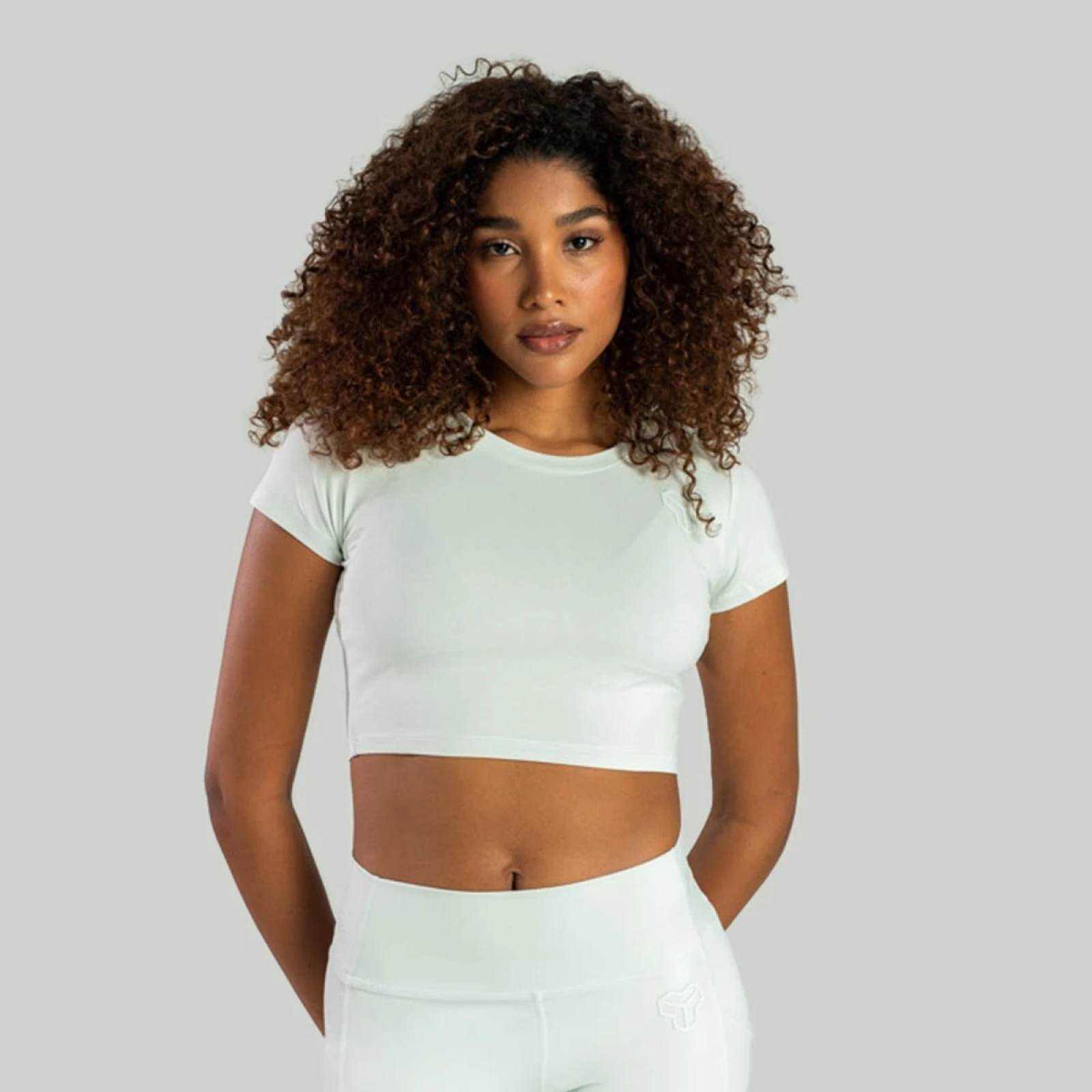 STRIX Tricou pentru femei Essential Crop Top Moon grey · záber 1