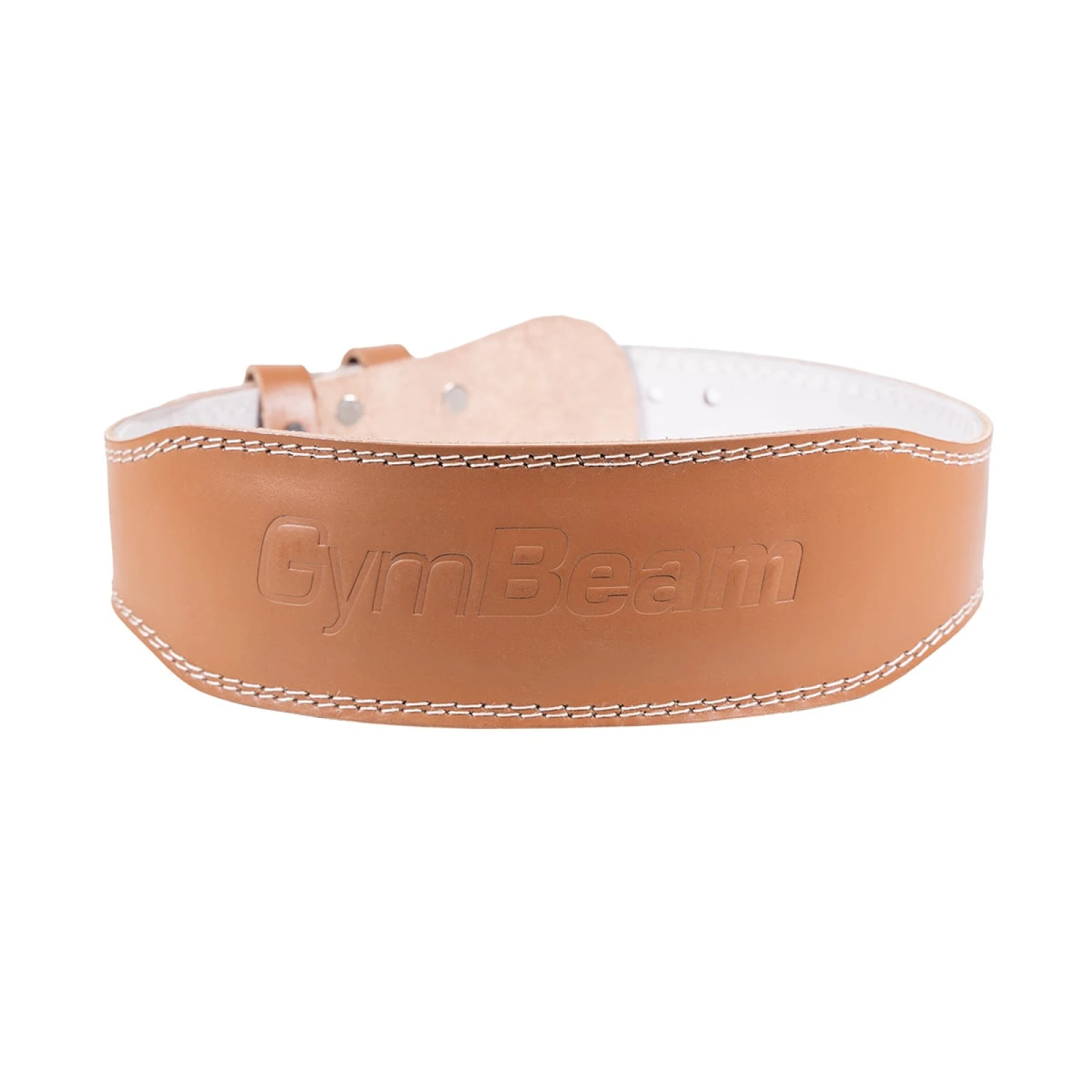 GymBeam Centură fitness din piele Brown · záber 1