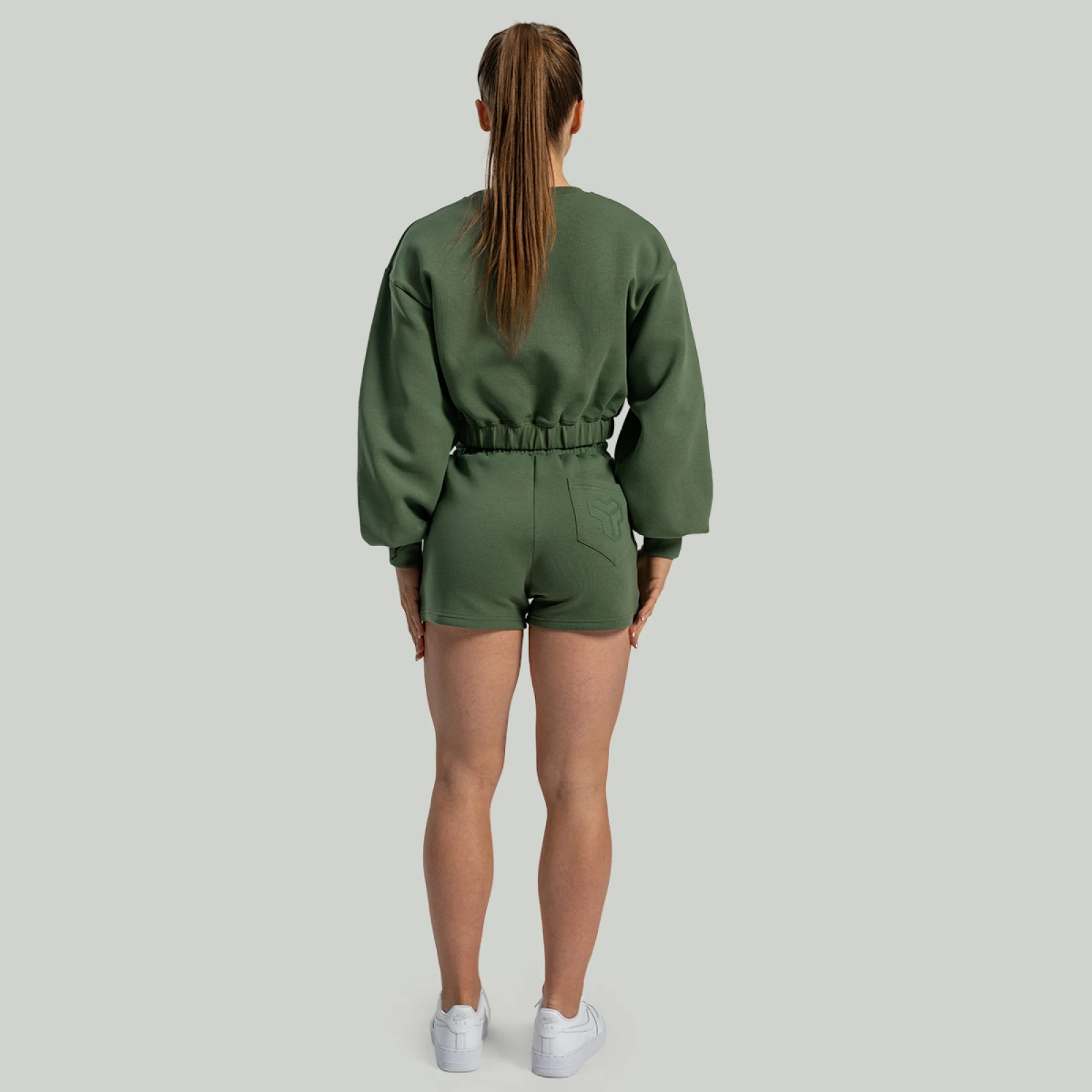 STRIX Hanorac pentru femei Lunar Cropped Cedar Green · záber 5