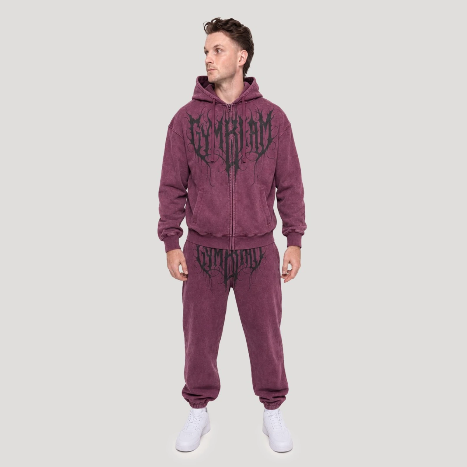 GymBeam Pantaloni sport Abyss Raisin · záber 3