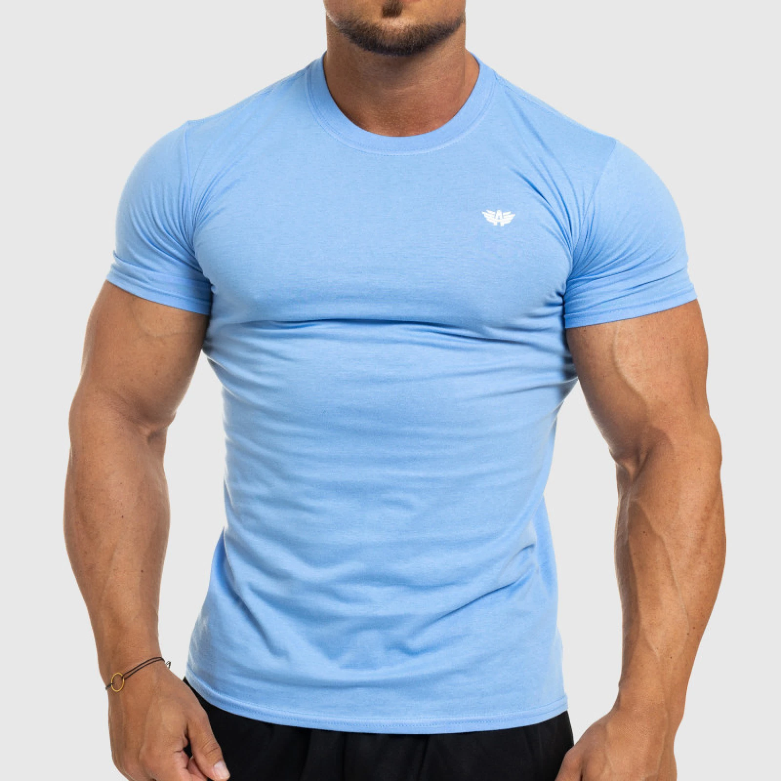Tricou fitness pentru bărbați Iron Aesthetics Standard, albastru · záber 1