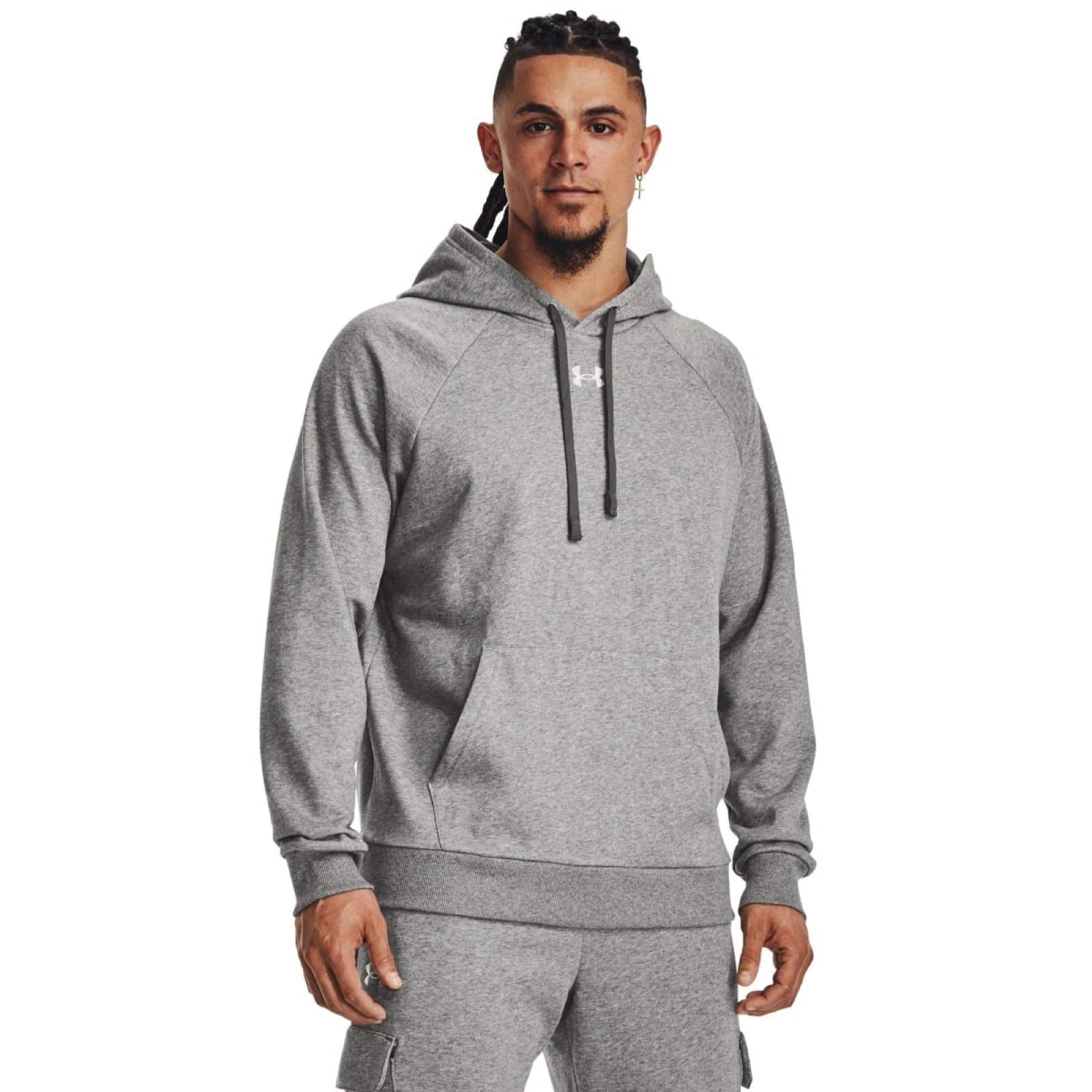 Under Armour Men‘s sweatshirt UA Rival Fleece Hoodie Grey · záber 1
