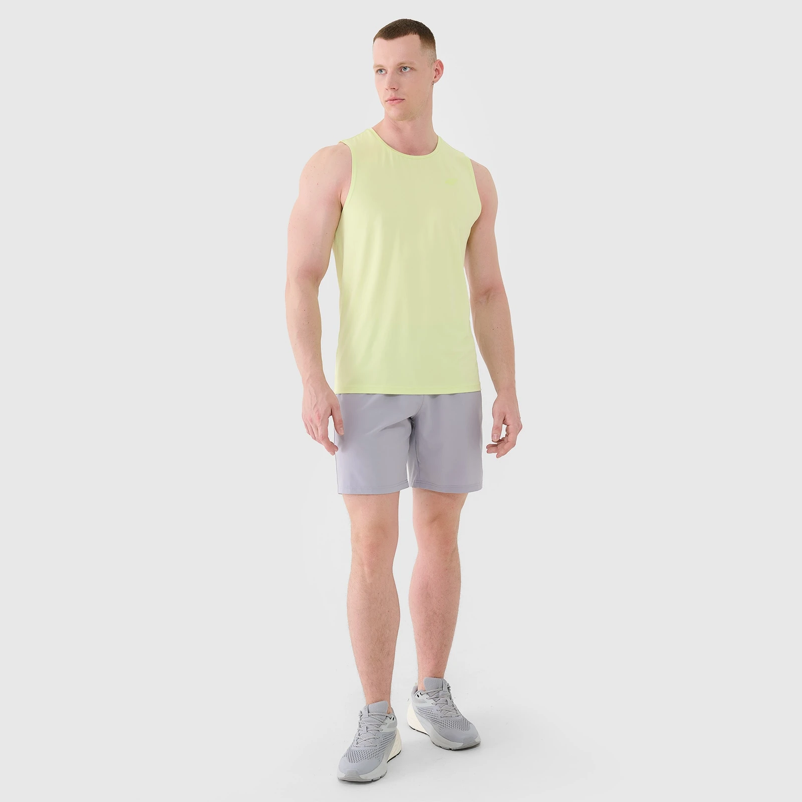 Pánsky rýchloschnúci regular tank top - zelený · záber 2
