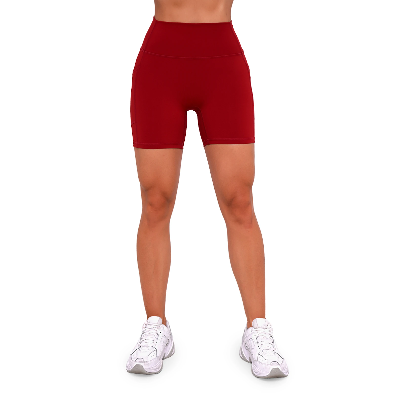 GymBeam Pantaloni scurți pentru femei Ignite Dark Red · záber 5