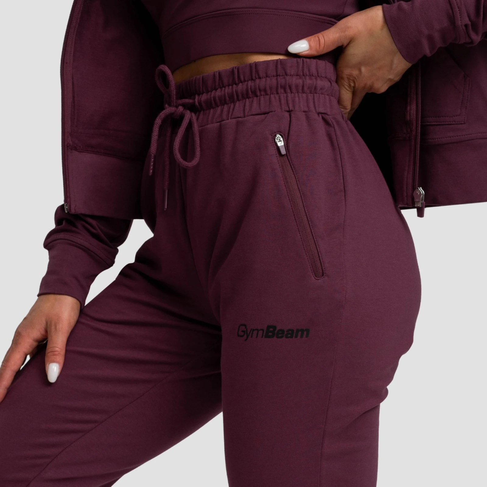 GymBeam Pantaloni pentru femei TRN Eggplant · záber 2