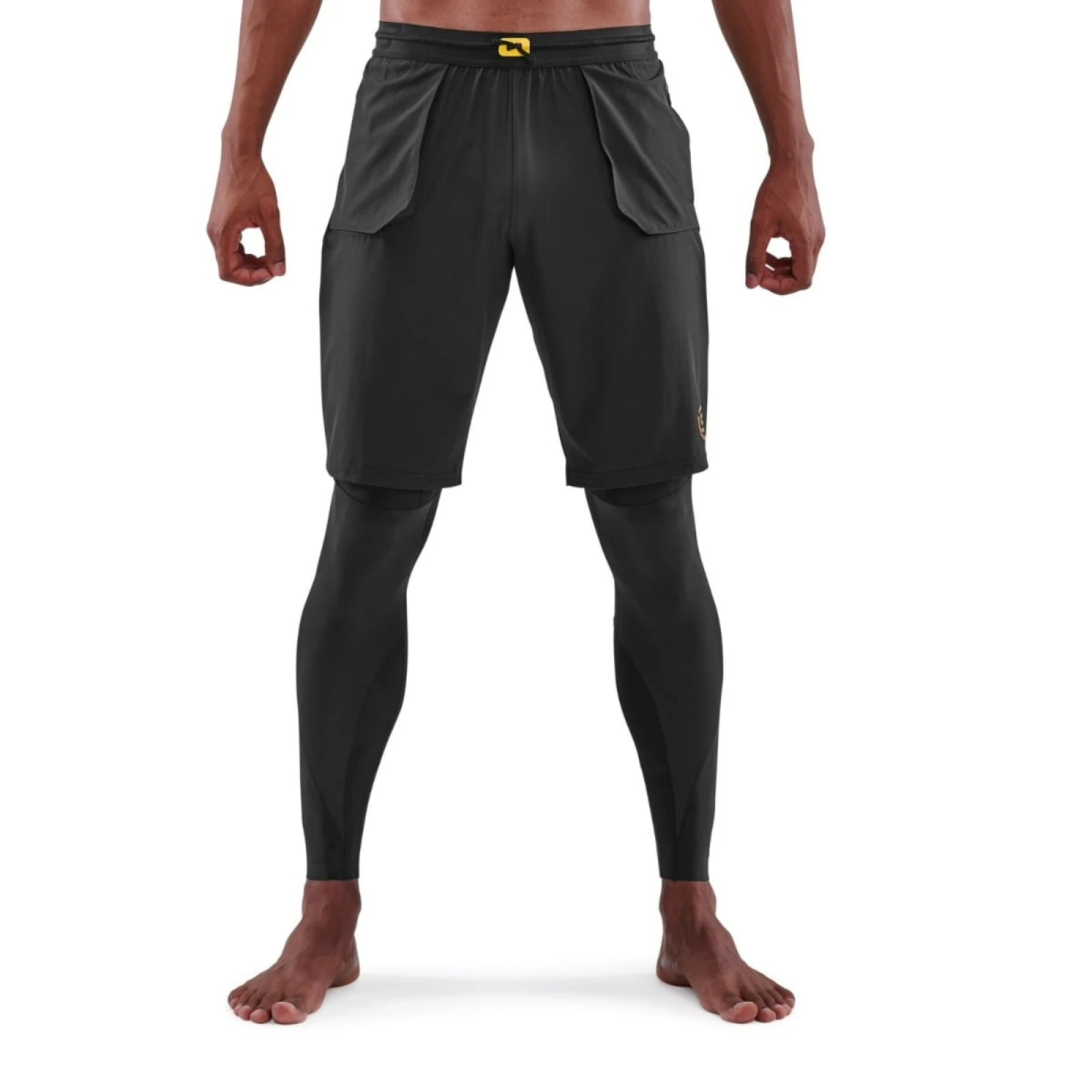 SKINS Colanți de compresie Series-5 Travel and Recovery Black · záber 1