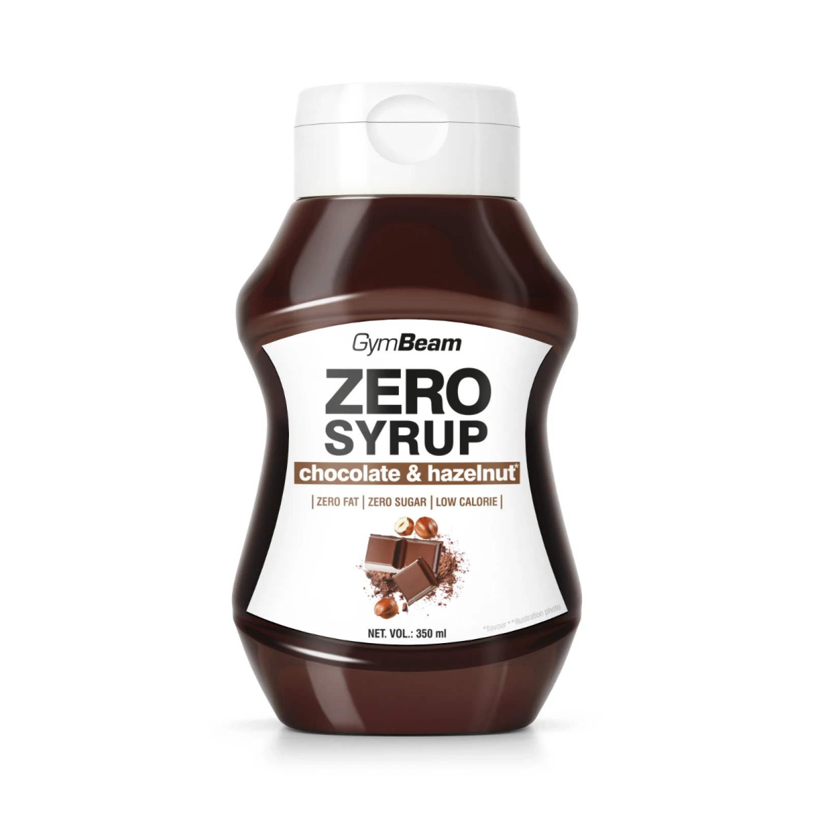 GymBeam ZERO SIROP Ciocolată cu alune · záber 1