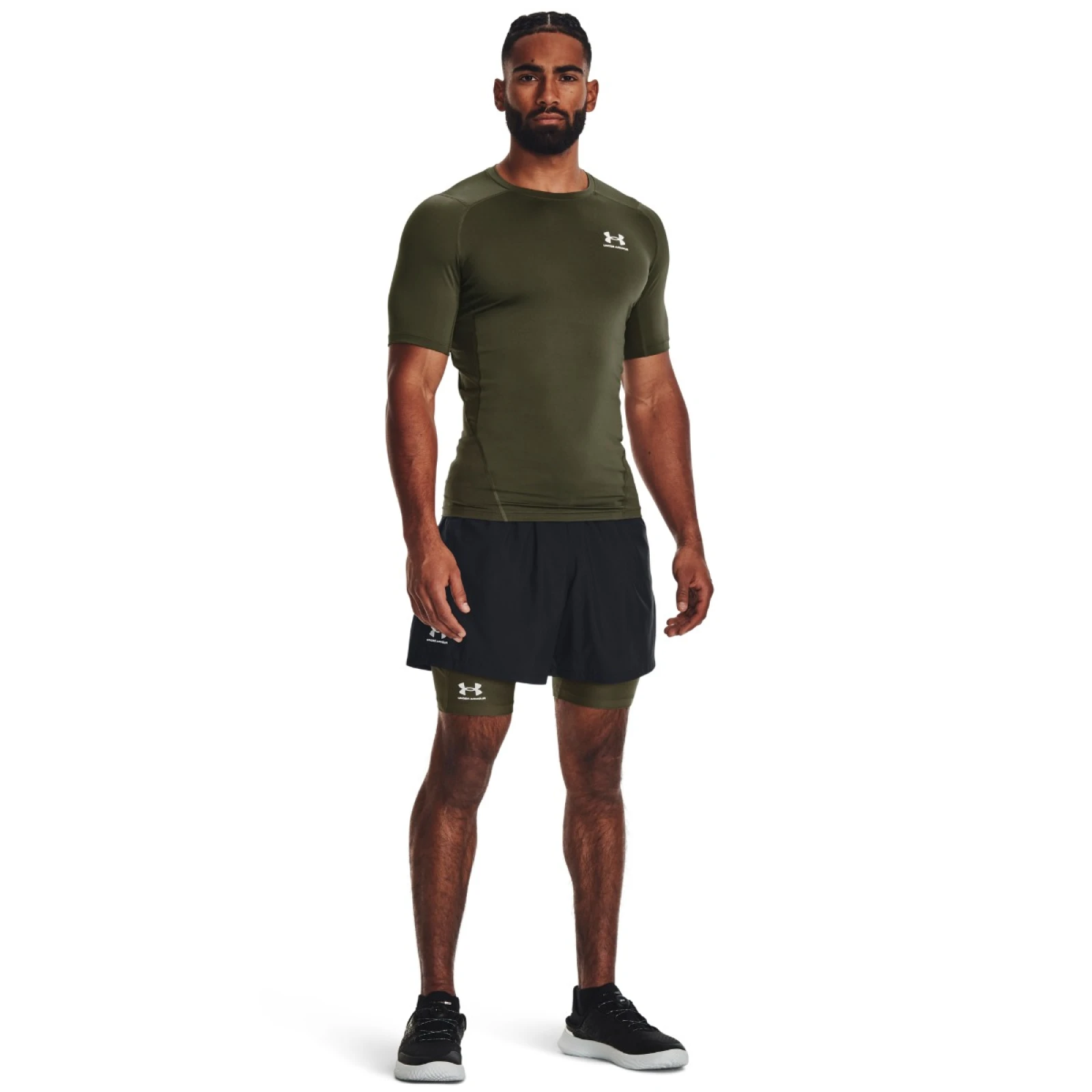 Under Armour Tricou de compresie HG Armour Comp SS Green · záber 4