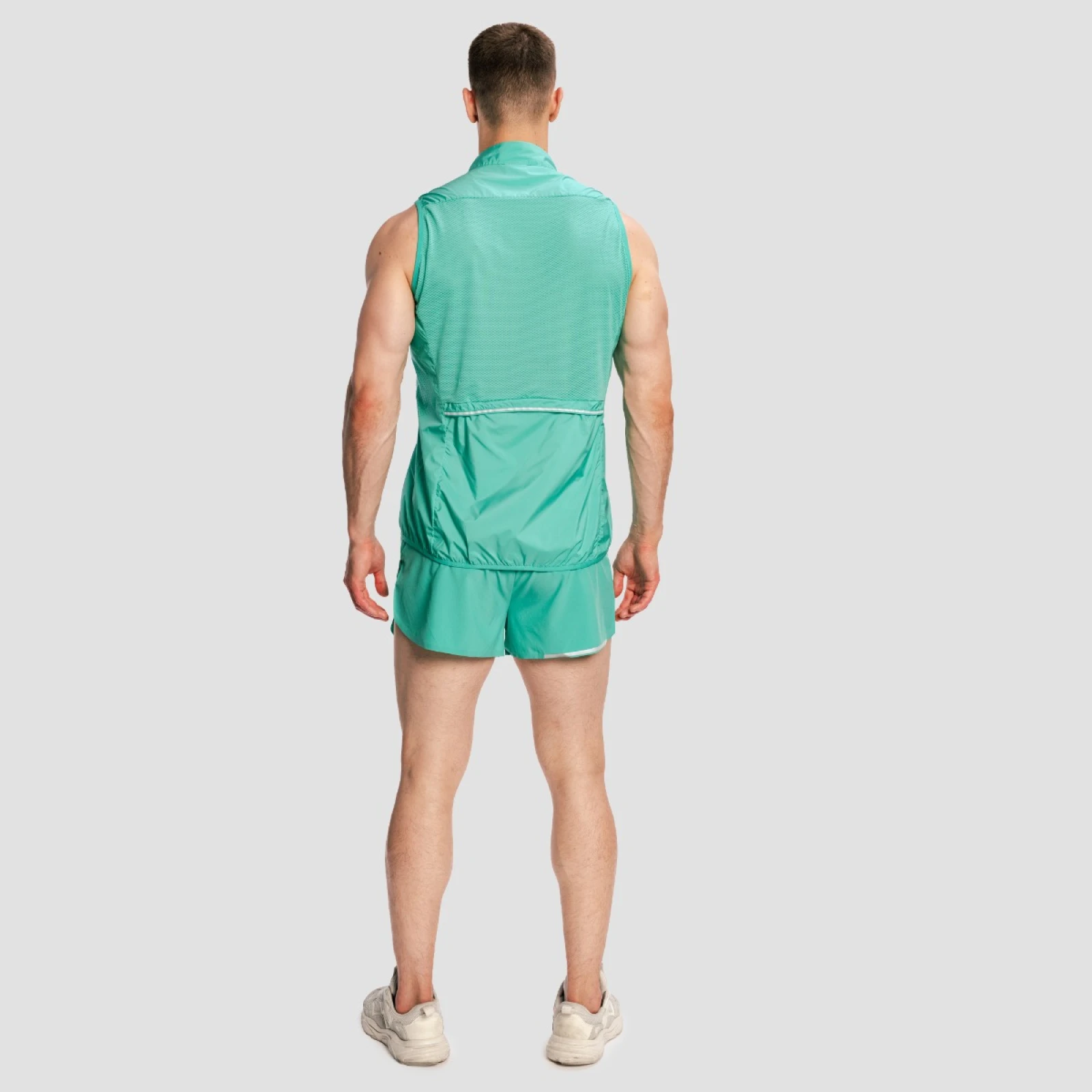 GymBeam Vestă de alergare pentru bărbați Pulse X Green · záber 5