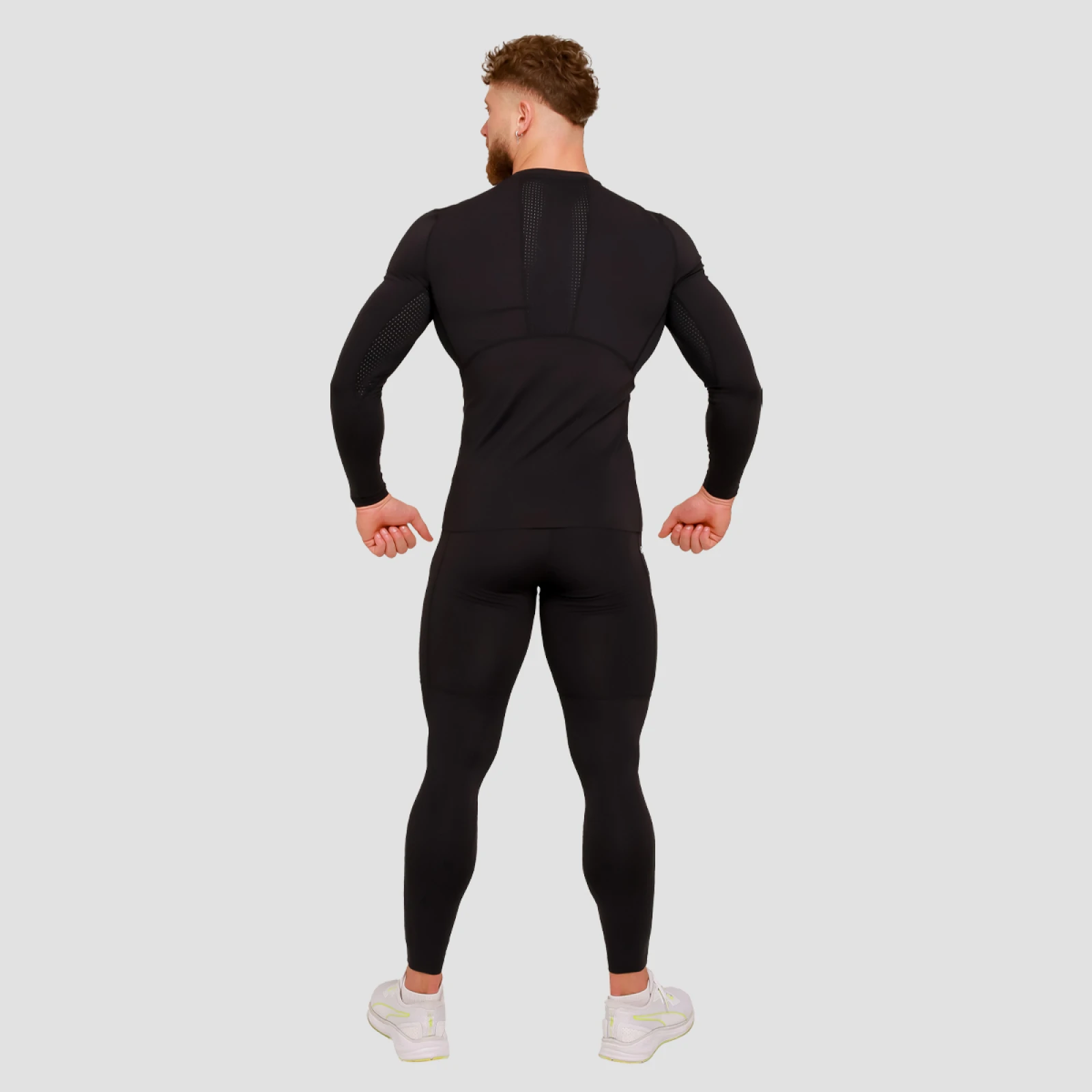 GymBeam Colanți de compresie High Black · záber 4