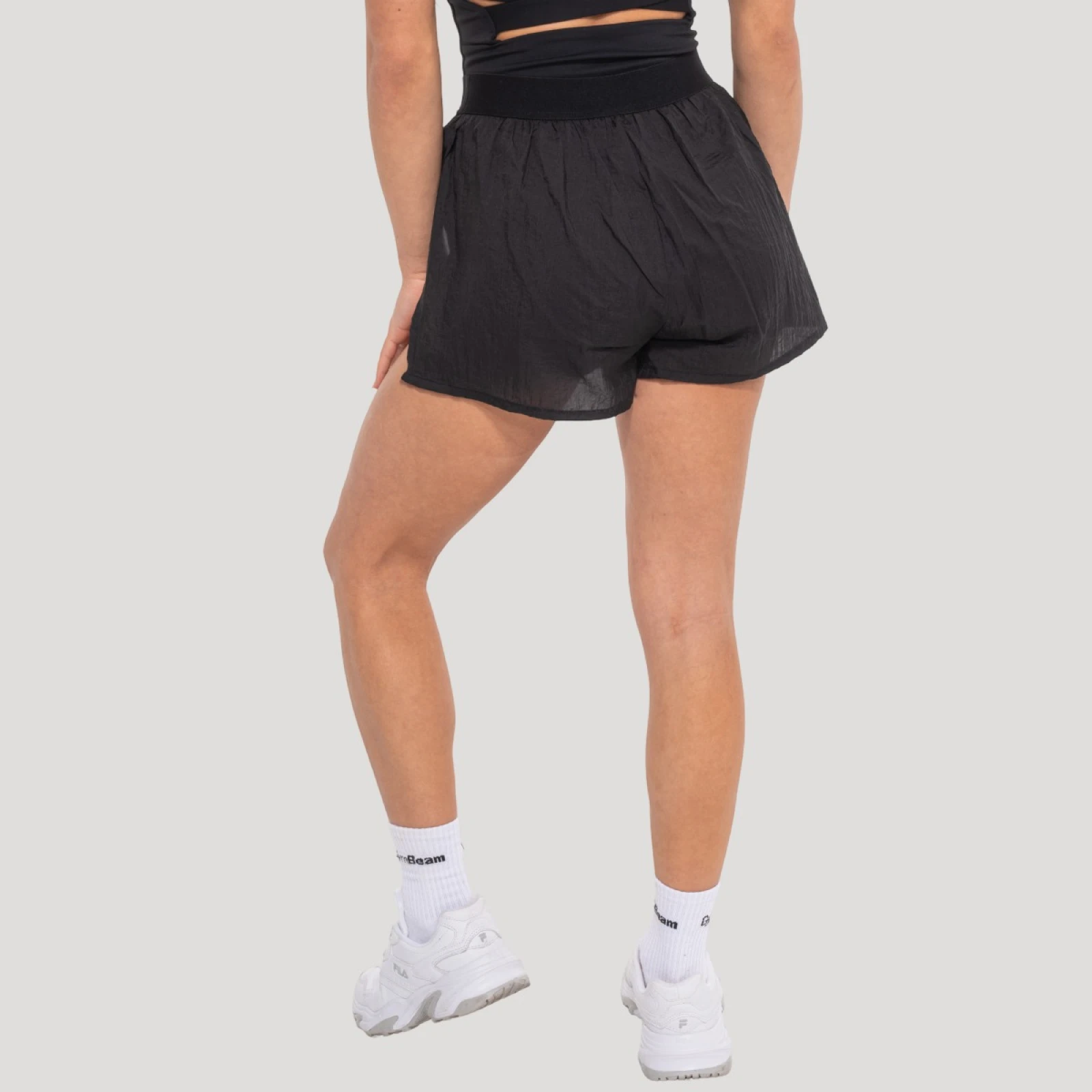 GymBeam Pantaloni scurți pentru femei Flow Black · záber 3