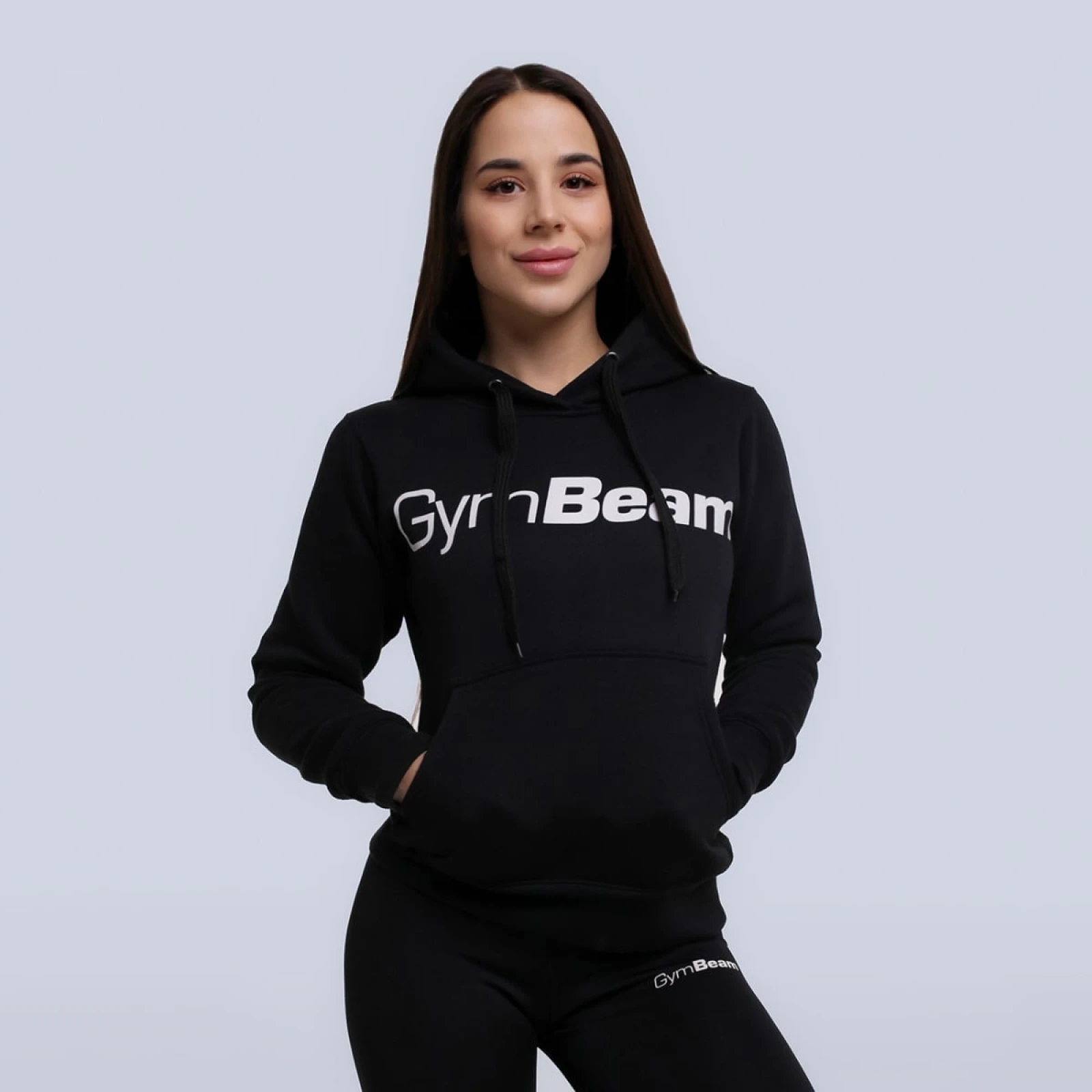 GymBeam Hanorac pentru femei Athlete Black · záber 1