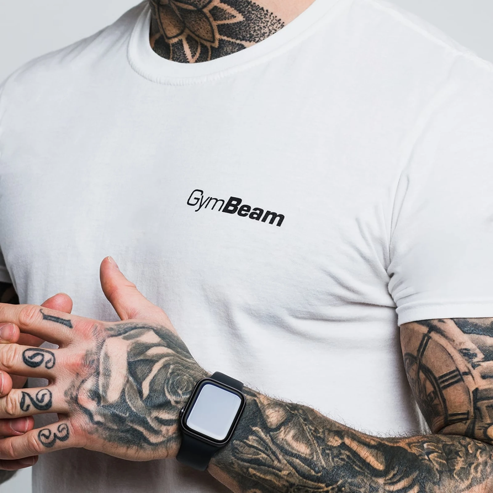 GymBeam Tricou Basic White · záber 2