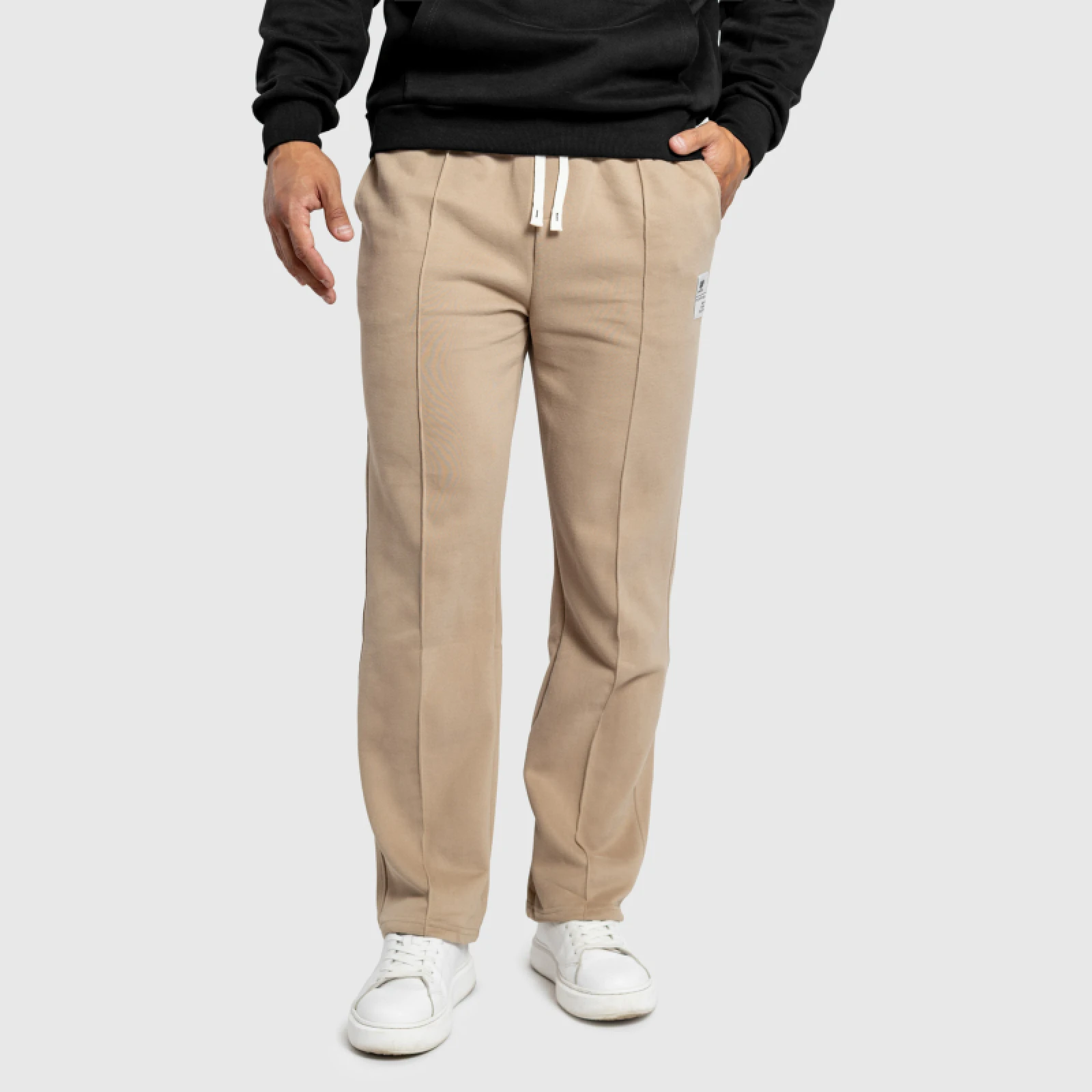 Pantaloni de trening bărbați Iron Aesthetics Prestige, bej · záber 1