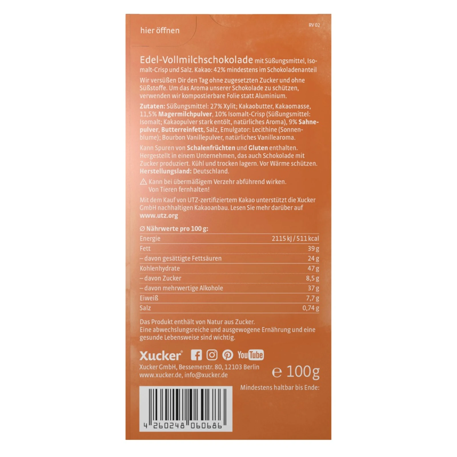 Xucker Ciocolată cu aromă de caramel sărat · záber 5