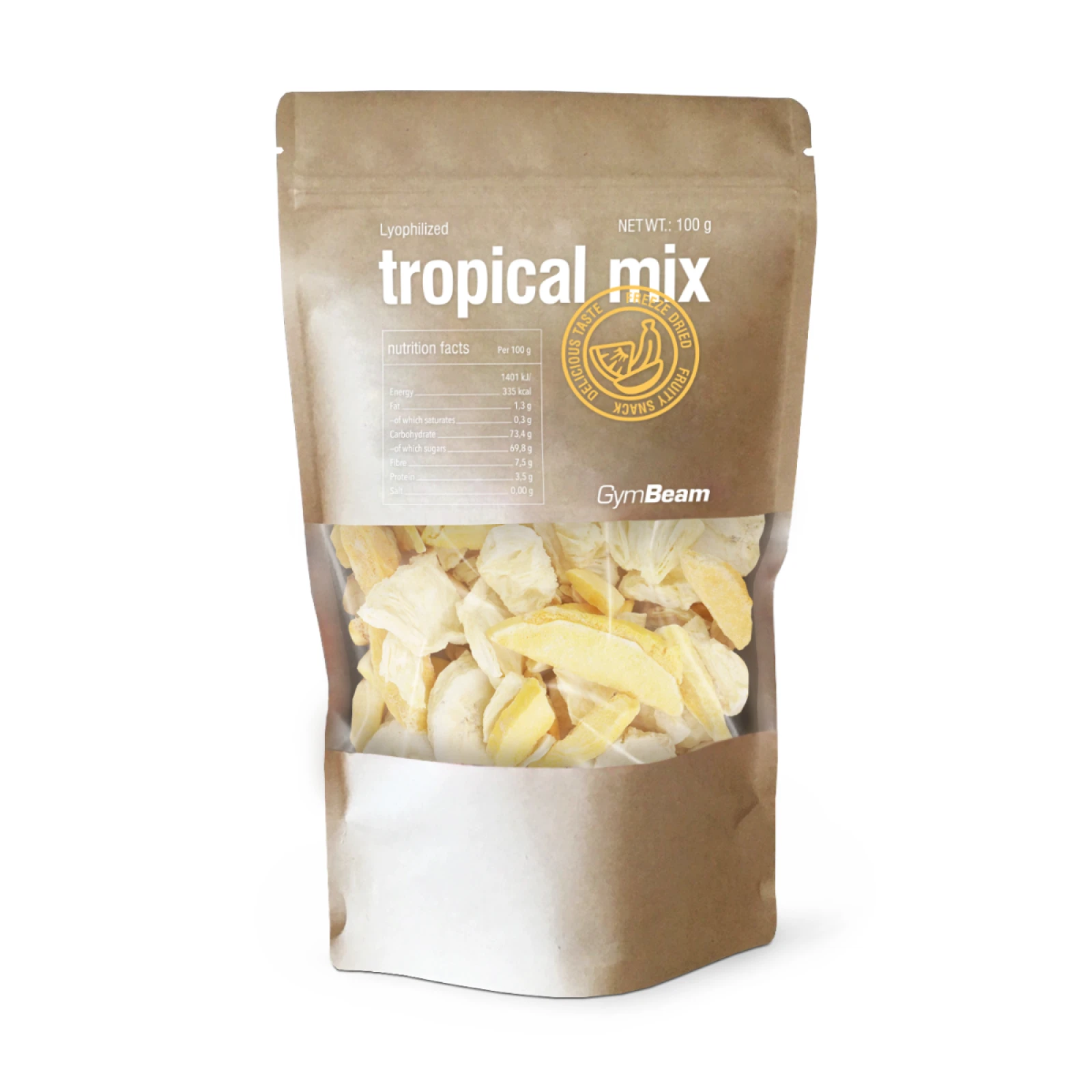 GymBeam Amestec de fructe tropicale liofilizate · záber 1