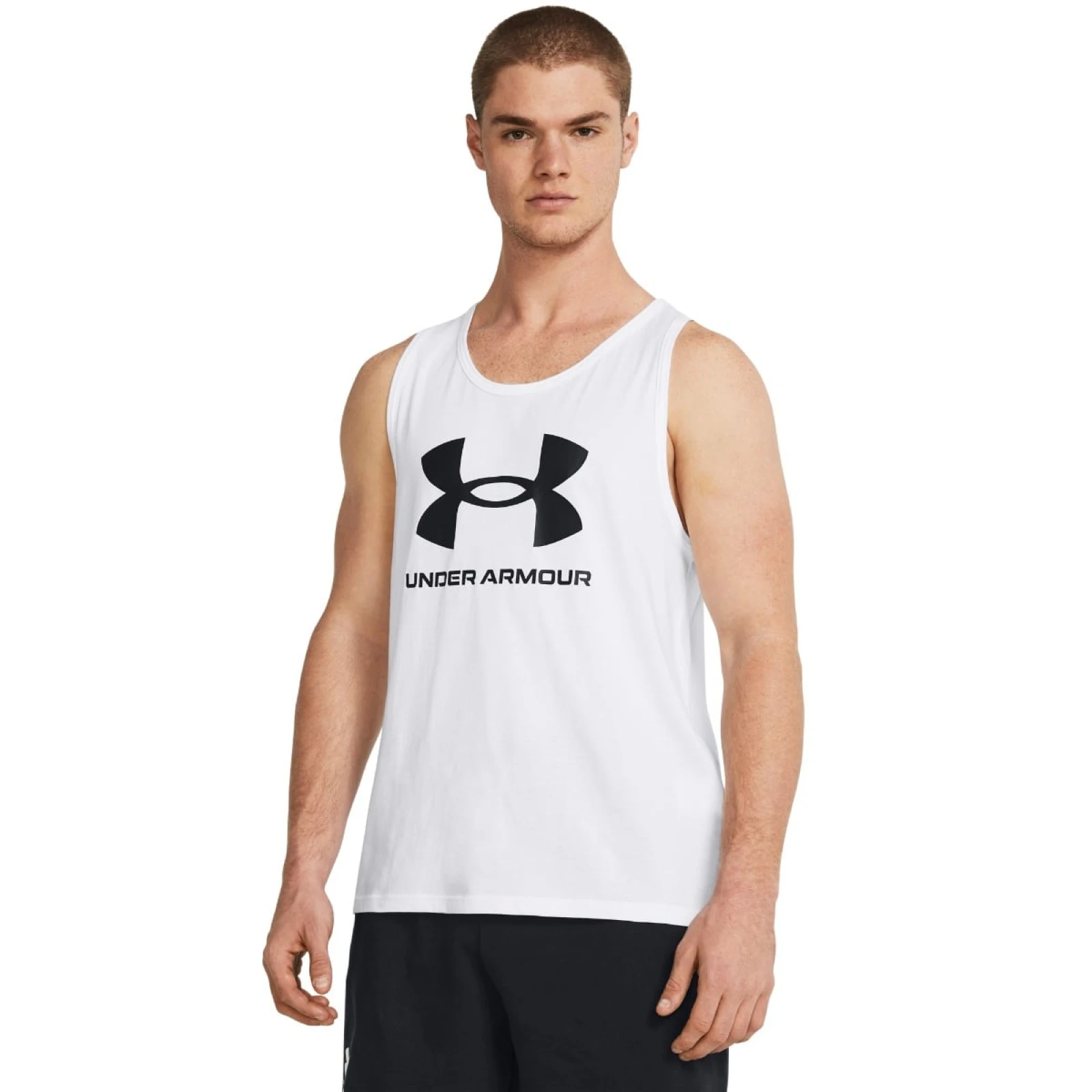 Under Armour SPORTSTYLE LOGO Tank Top White · záber 1