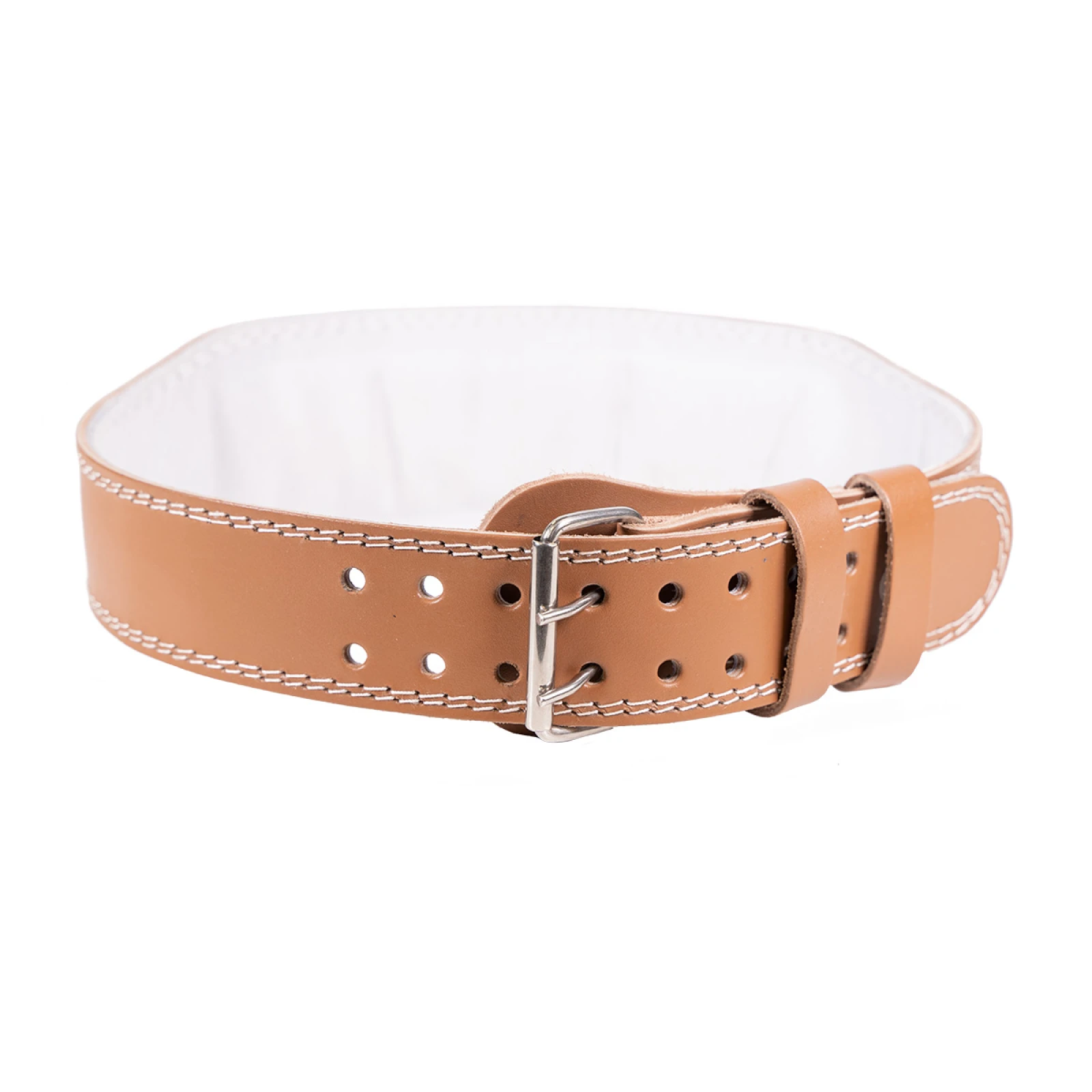 GymBeam Centură fitness din piele Brown · záber 2