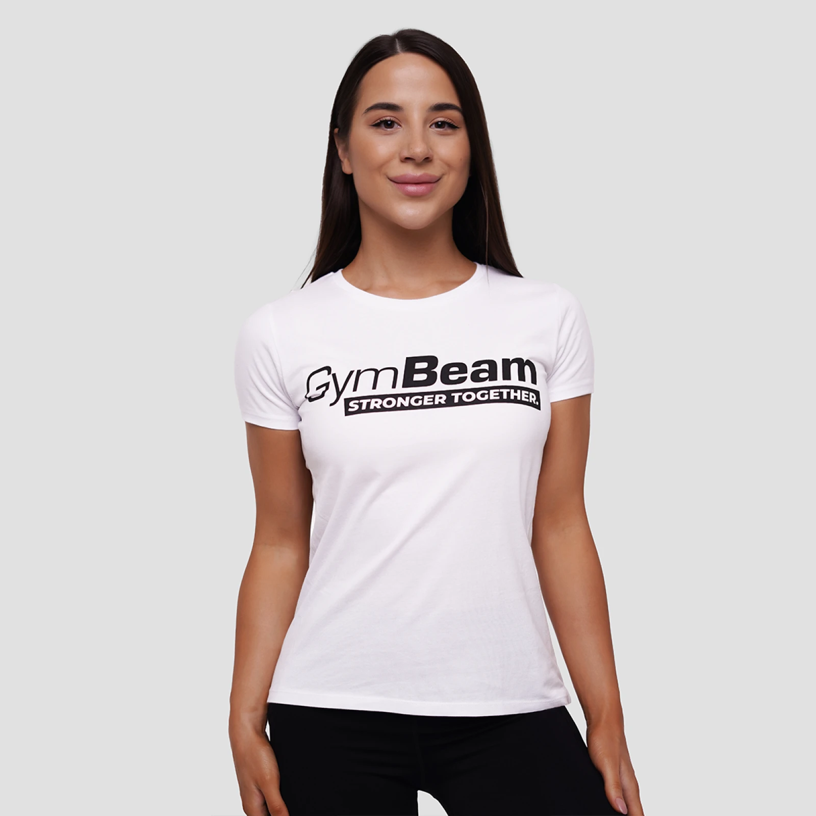 GymBeam Tricou pentru femei Stronger Together White · záber 1