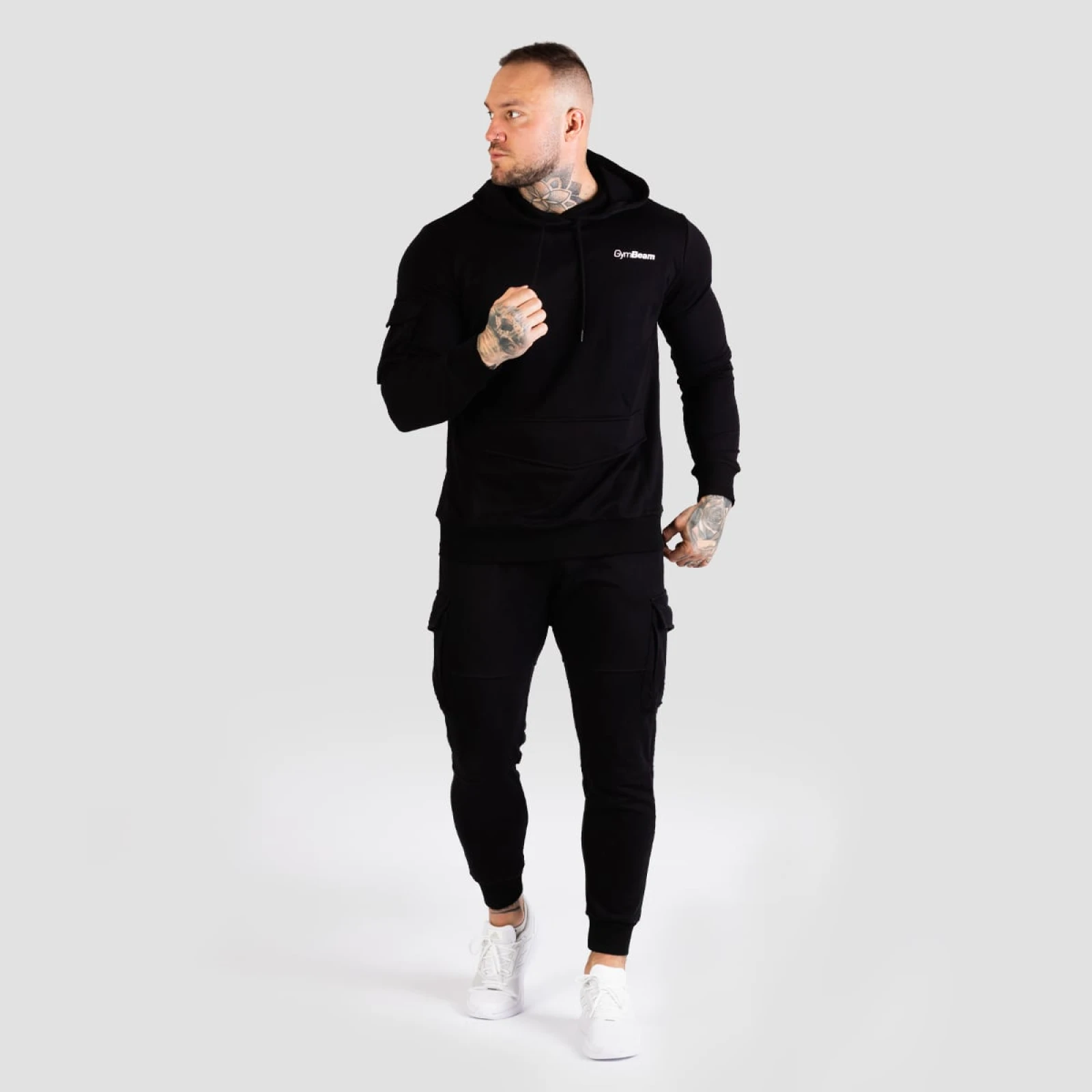 GymBeam Hanorac TRN Hoodie Black · záber 5