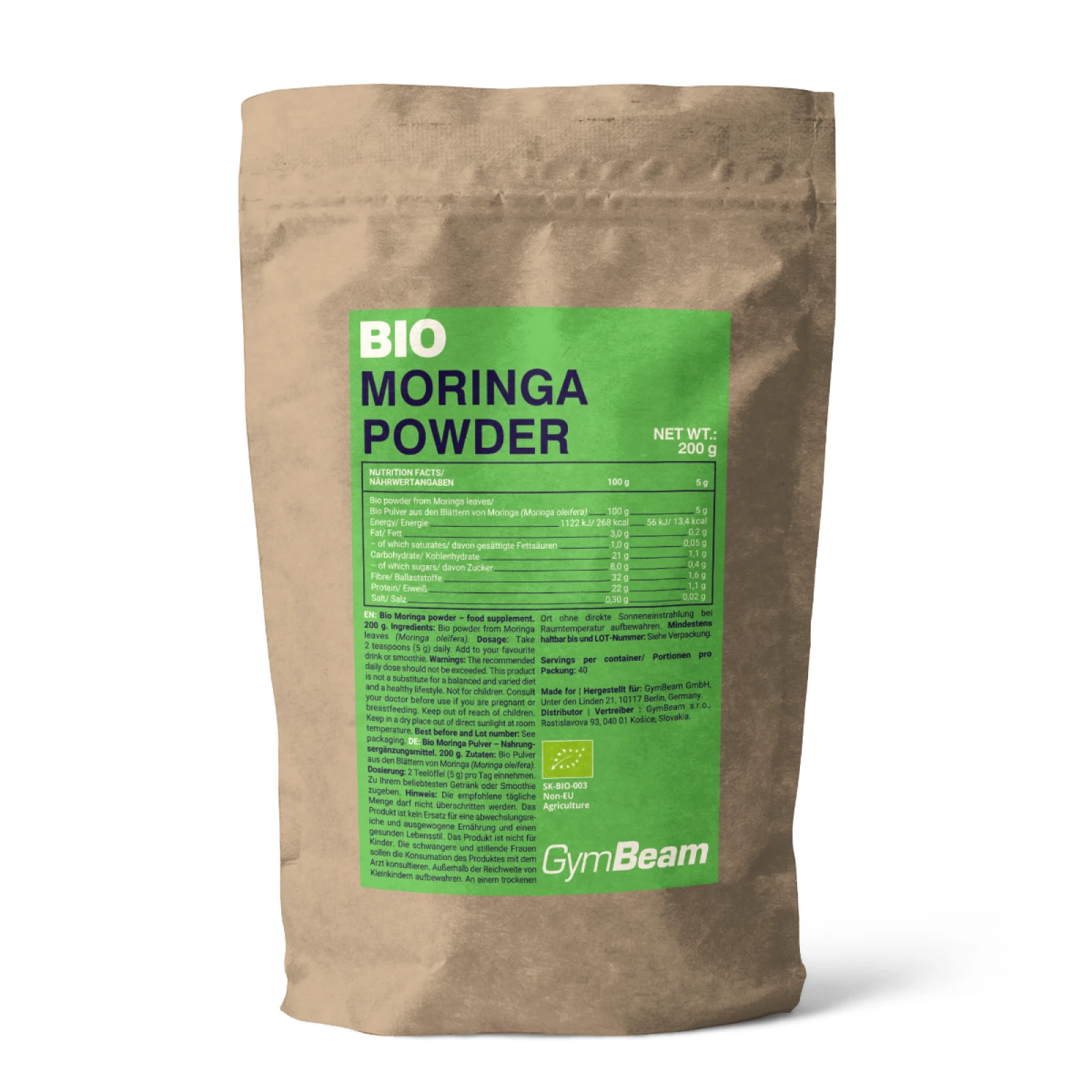 GymBeam BIO Moringa · záber 1