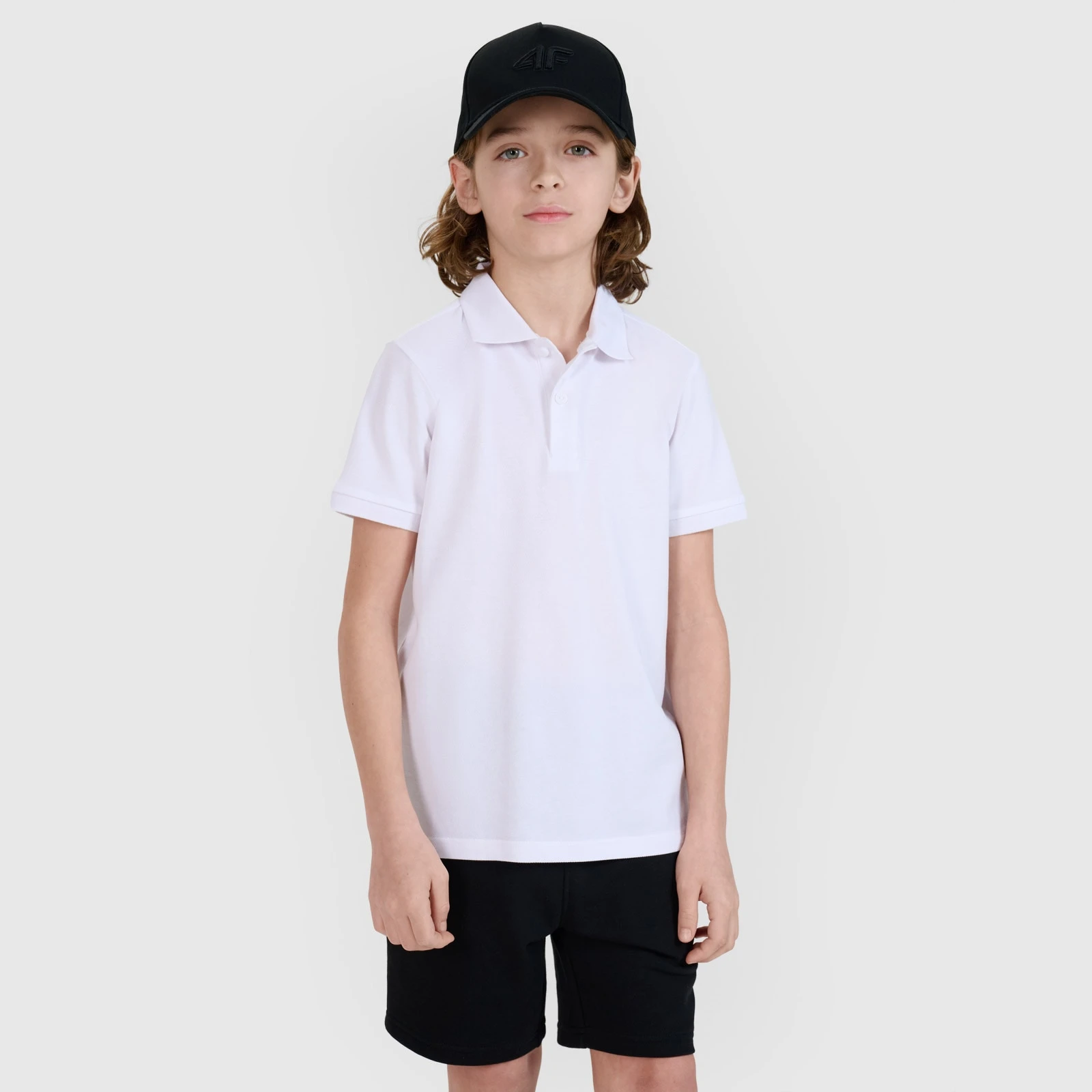Detské polo tričko - biele · záber 2